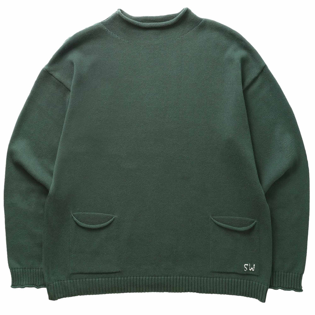 Service Works Mock Smock Sweater - Forest