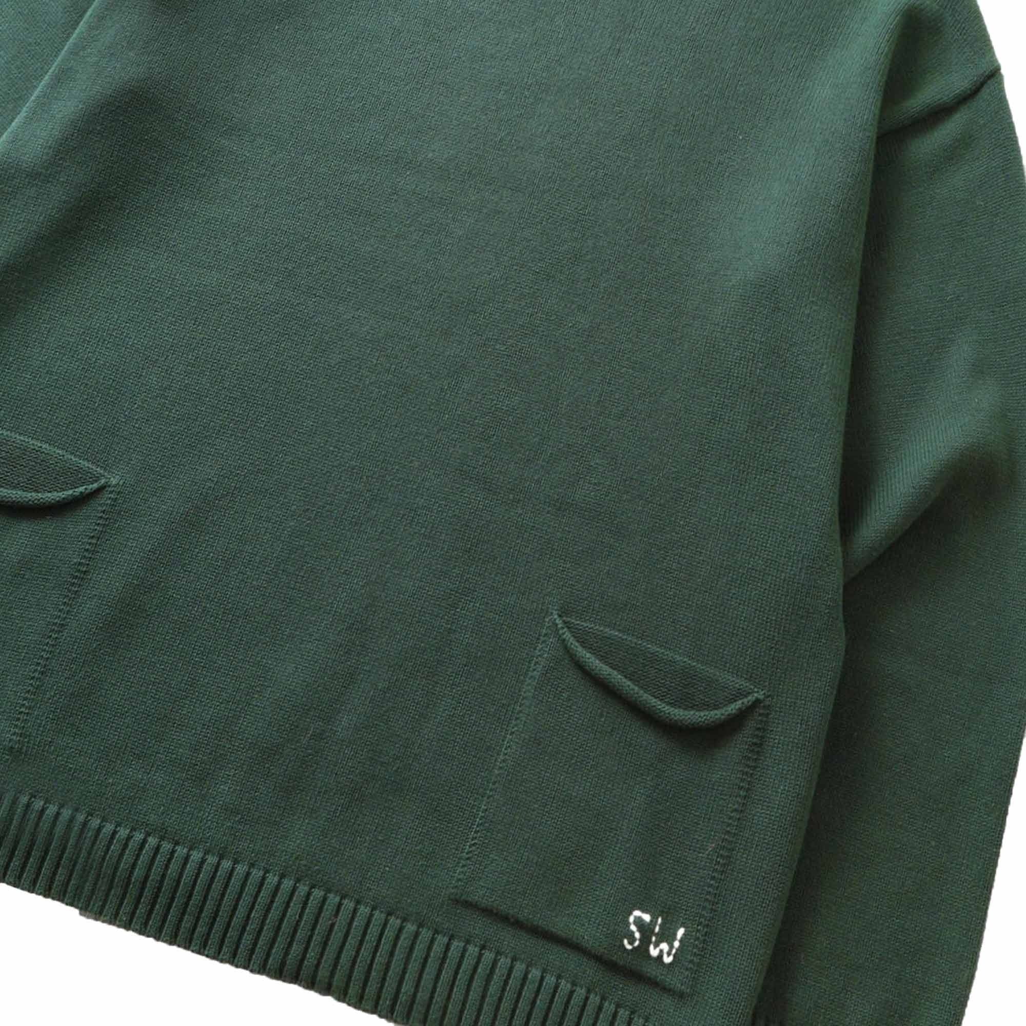 Service Works Mock Smock Sweater - Forest