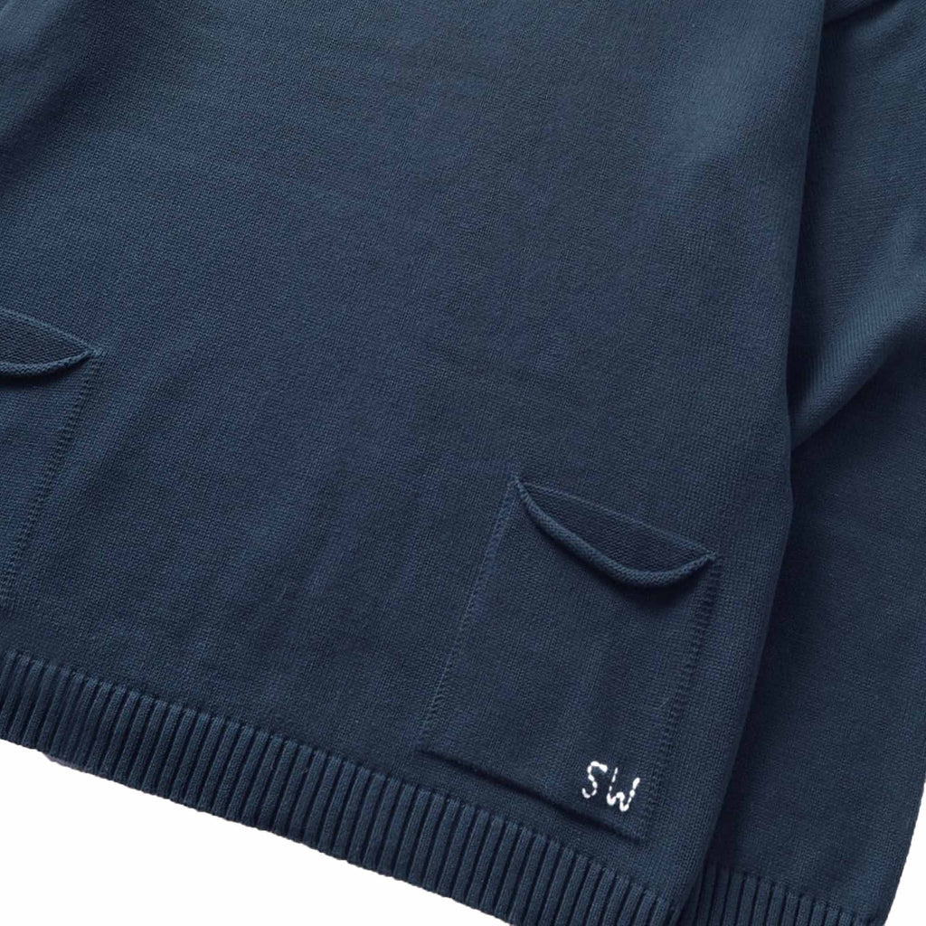 Service Works Mock Smock Sweater - Navy