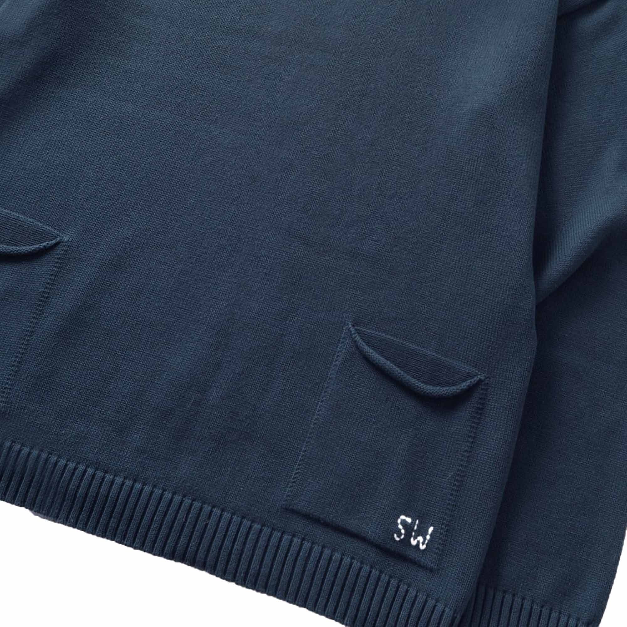Service Works Mock Smock Sweater - Navy