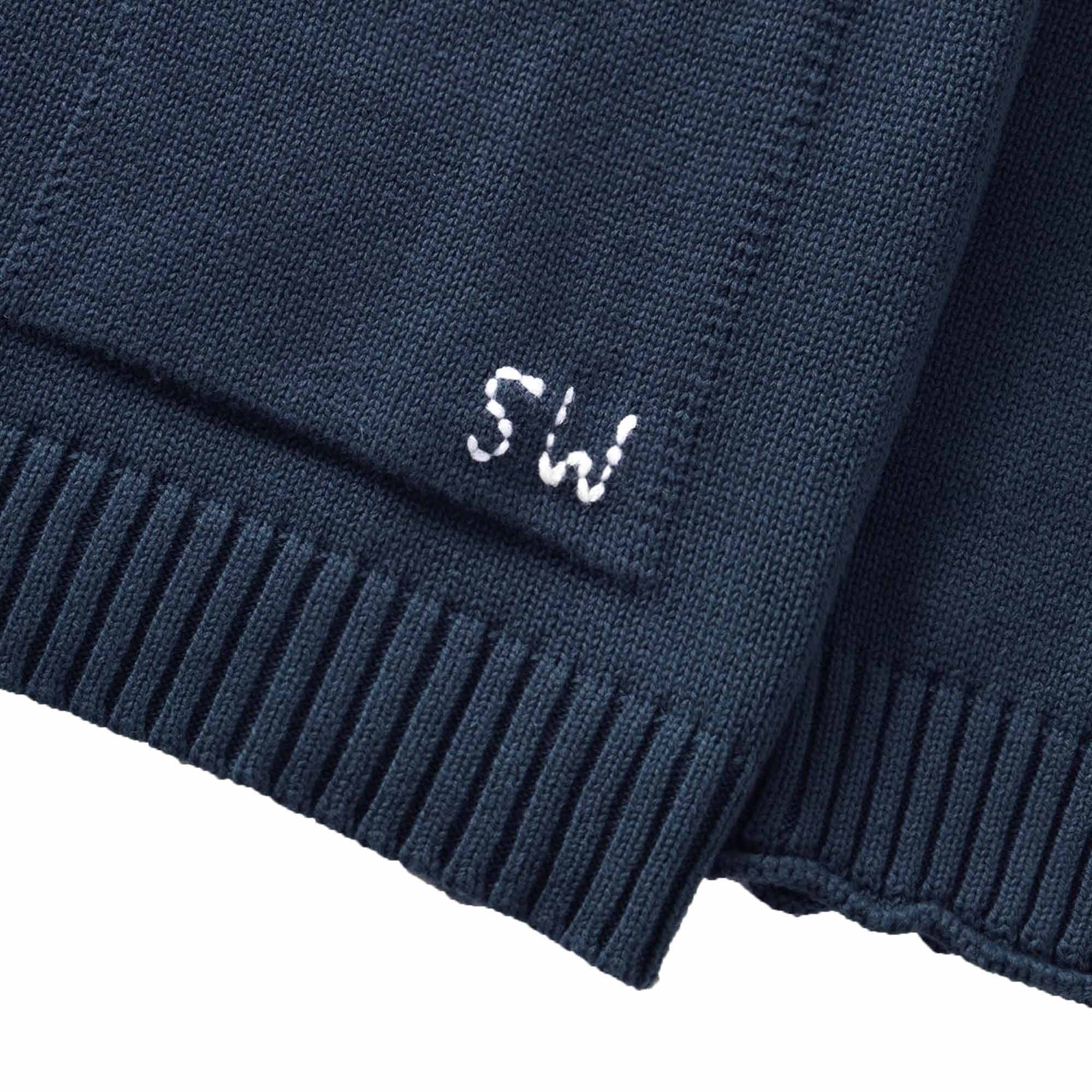Service Works Mock Smock Sweater - Navy