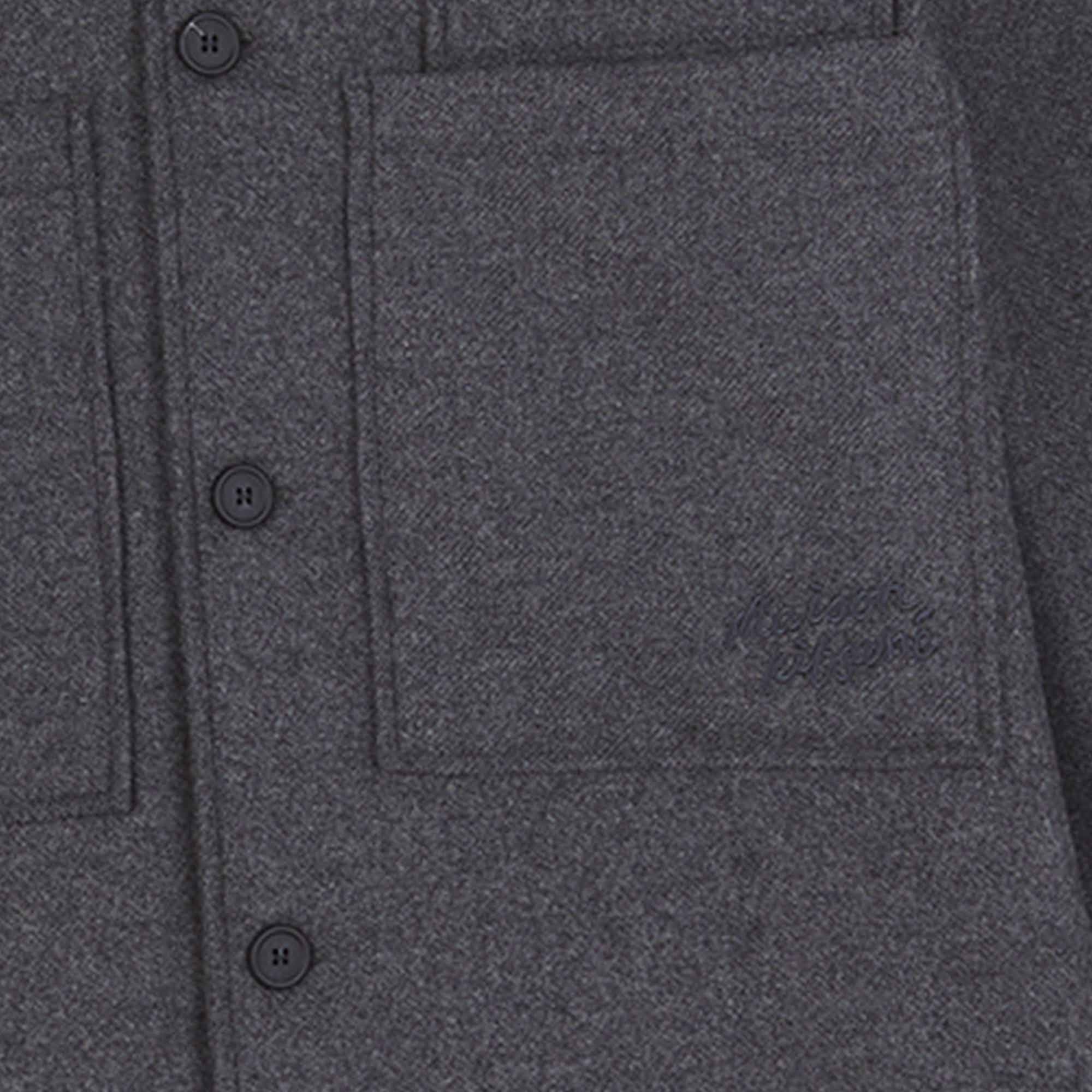 Maison Kitsune Overshirt - Grey – Stuarts London