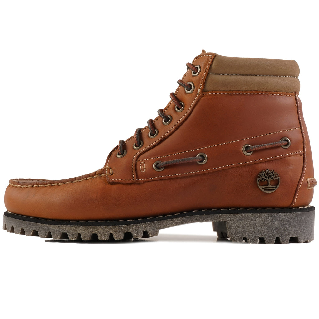 7-Eye Mid Lace Chukka Boots - Orange
