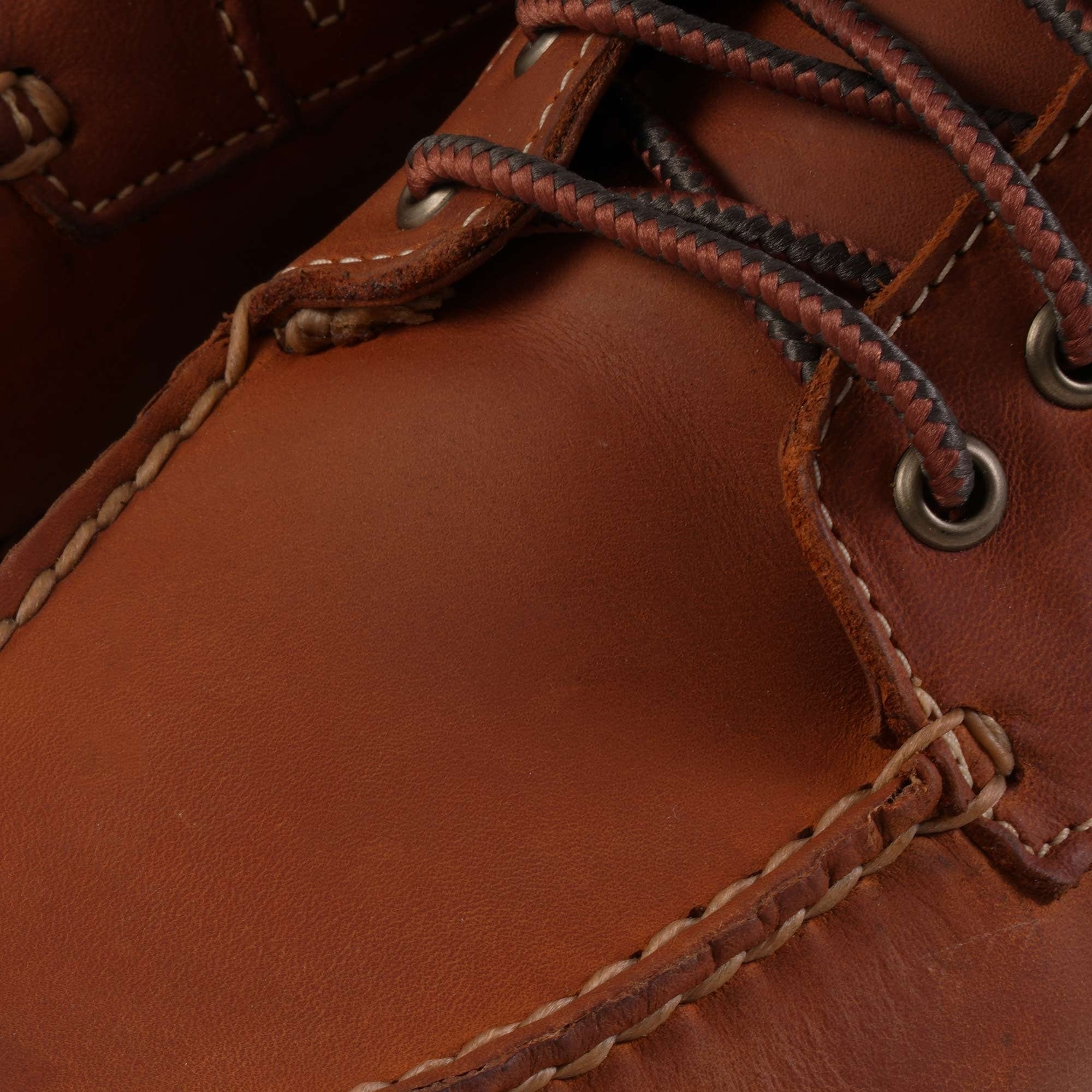 7-Eye Mid Lace Chukka Boots - Orange