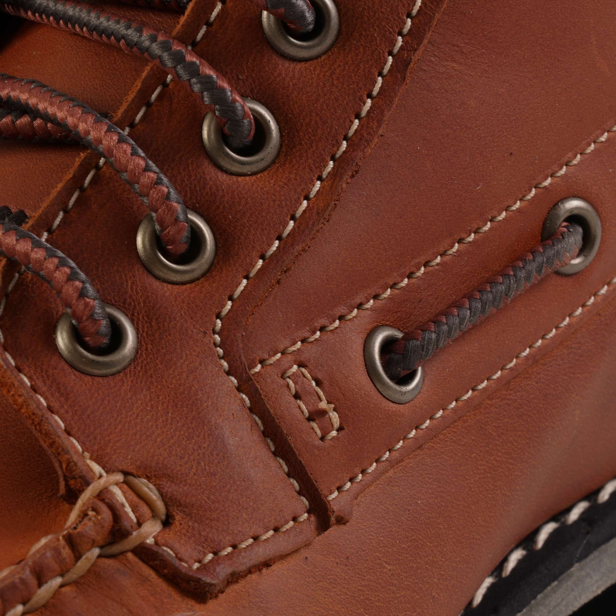 7-Eye Mid Lace Chukka Boots - Orange