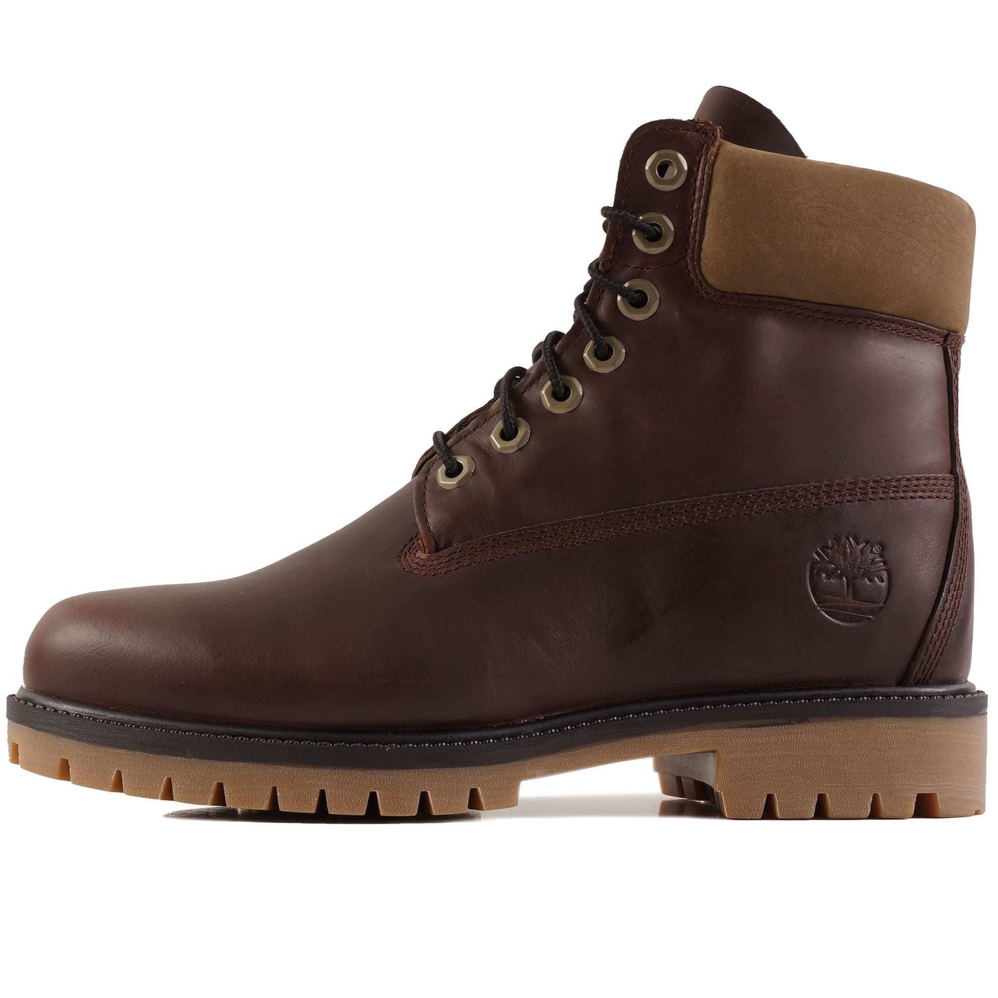 Premium 6-Inch Lace-Up Waterproof Boots - Burgundy