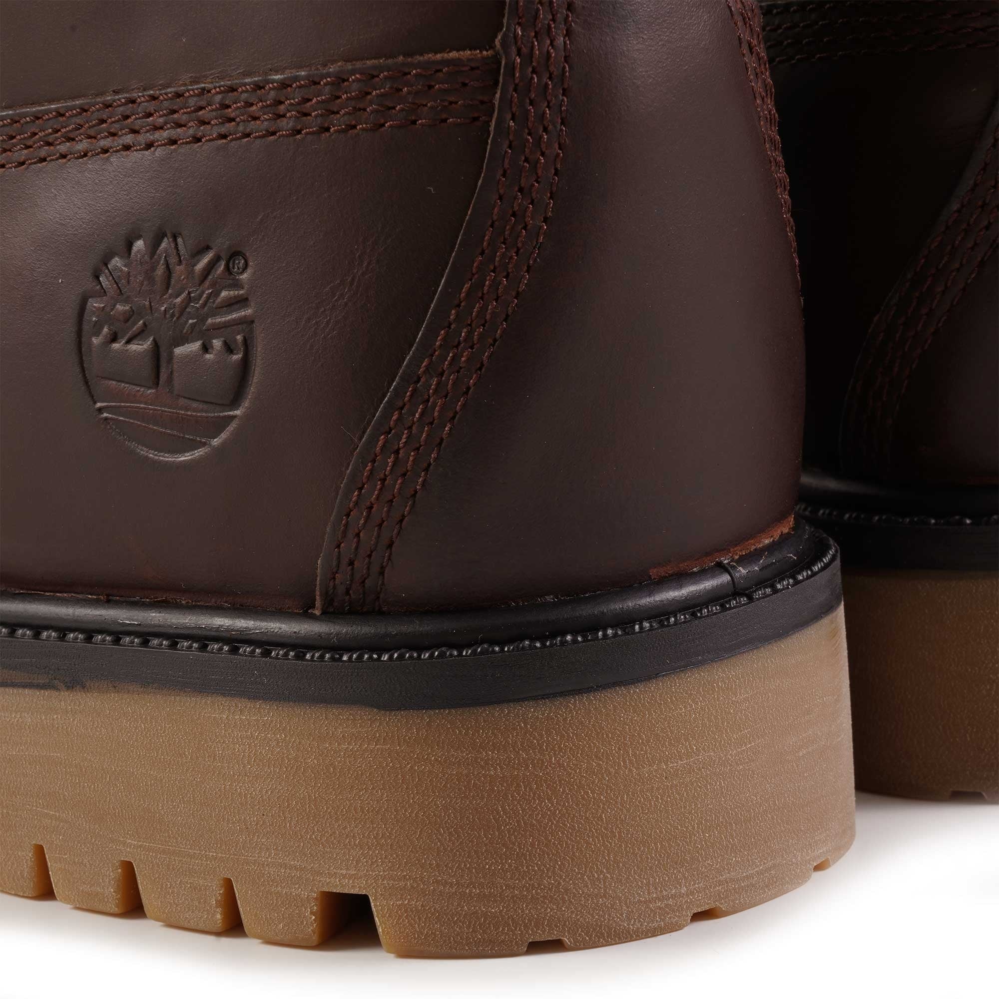 Premium 6-Inch Lace-Up Waterproof Boots - Burgundy