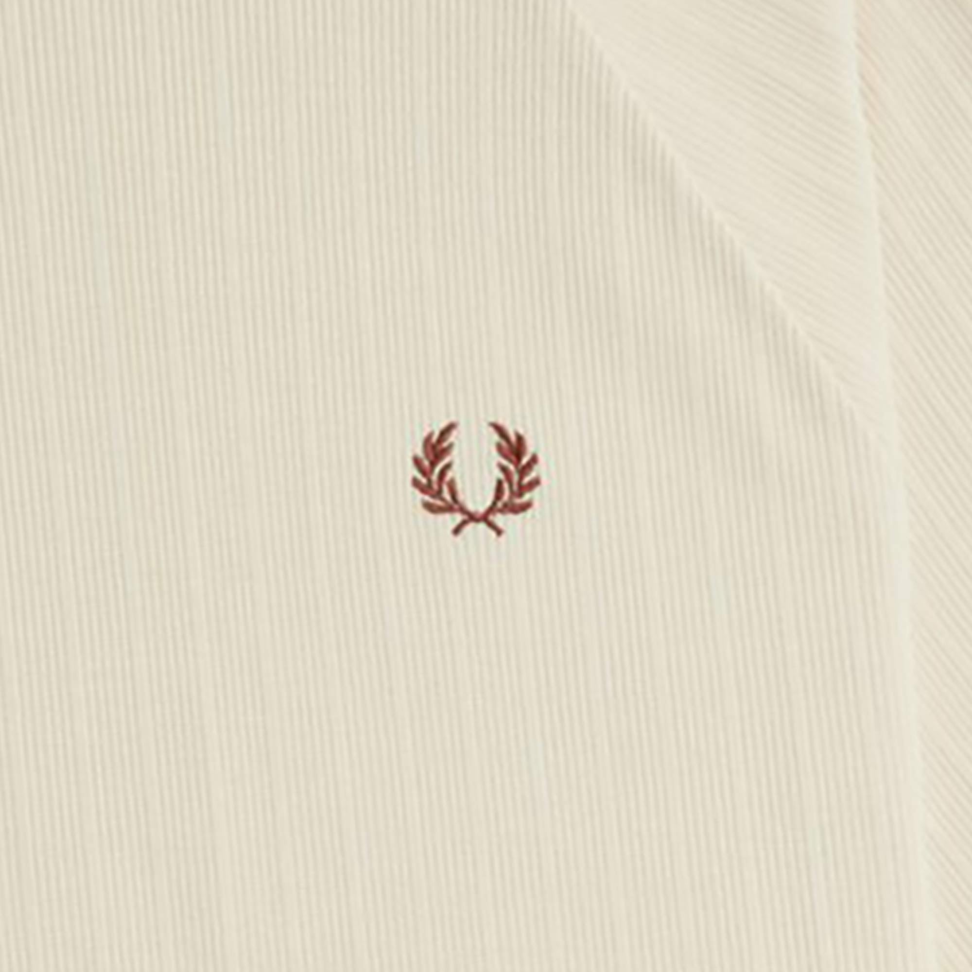Fred Perry Ribbed Raglan Sleeve T-Shirt - Oatmeal