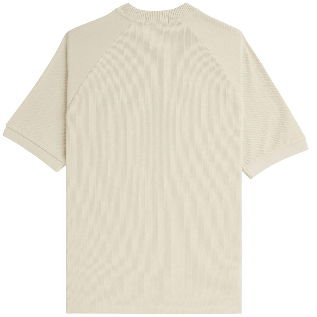 Fred Perry Ribbed Raglan Sleeve T-Shirt - Oatmeal