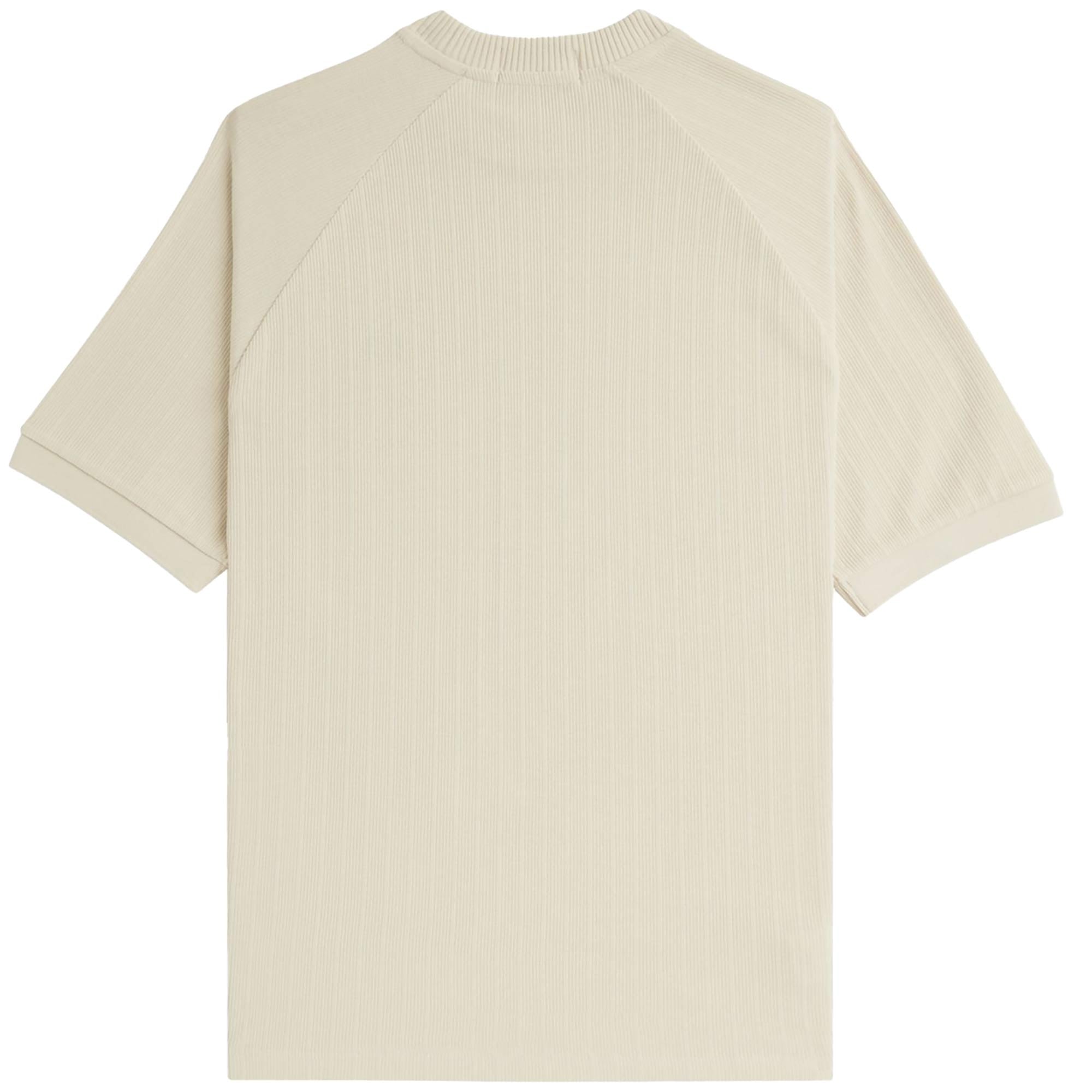Fred Perry Ribbed Raglan Sleeve T-Shirt - Oatmeal
