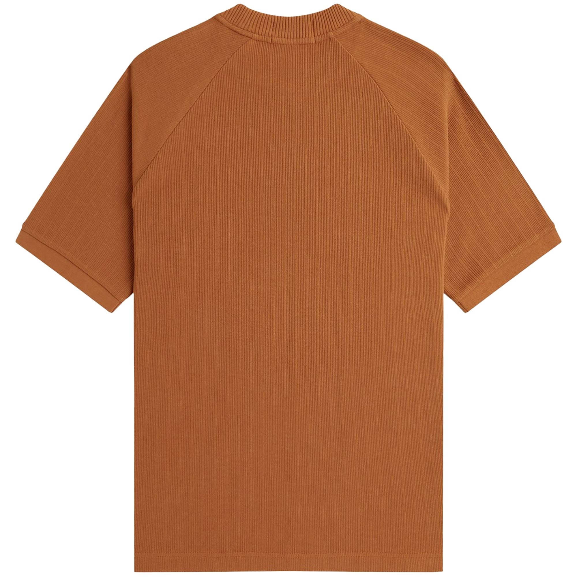 Fred Perry Ribbed Raglan Sleeve T-Shirt - Marmalade
