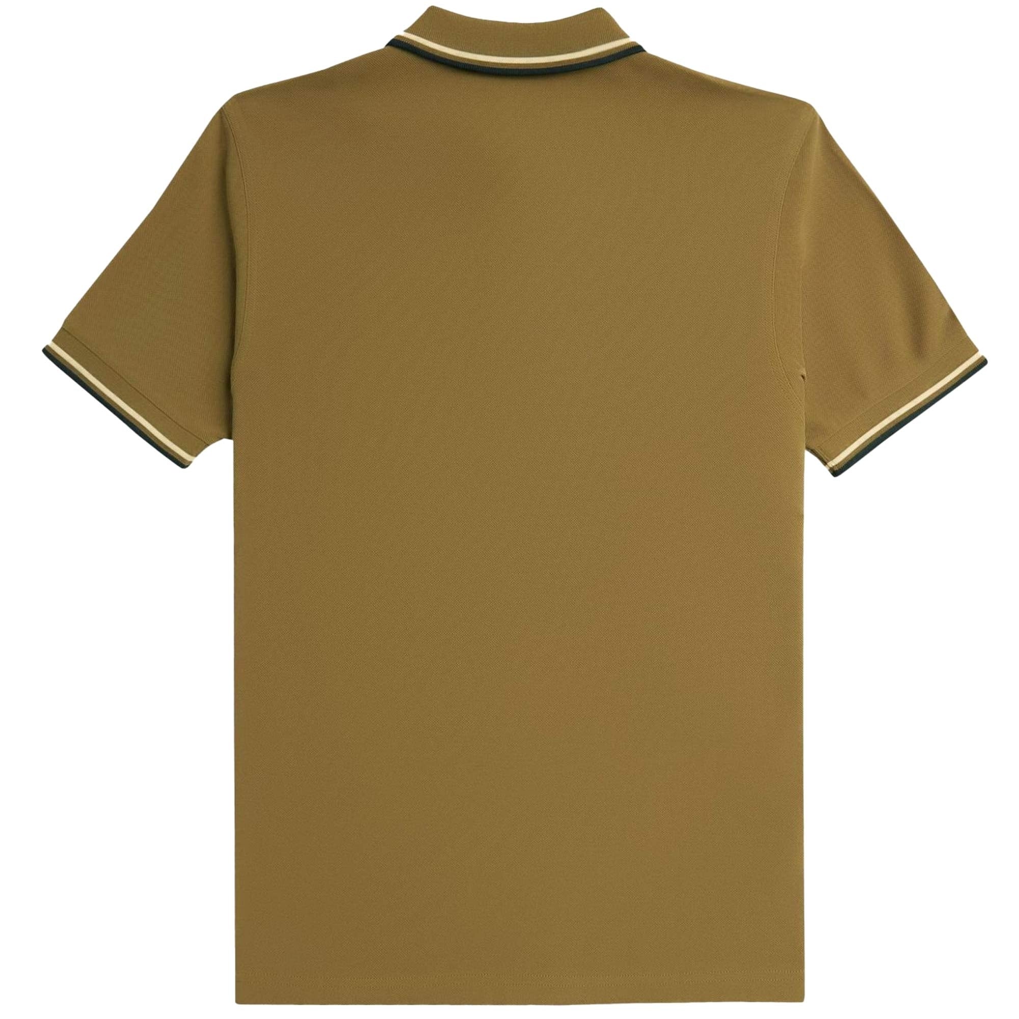 Fred Perry M3600 Twin Tipped Polo Shirt - Shaded Stone