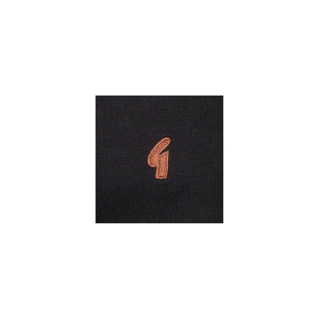 Gabicci Vintage Somerfield Zip Polo Shirt - Black