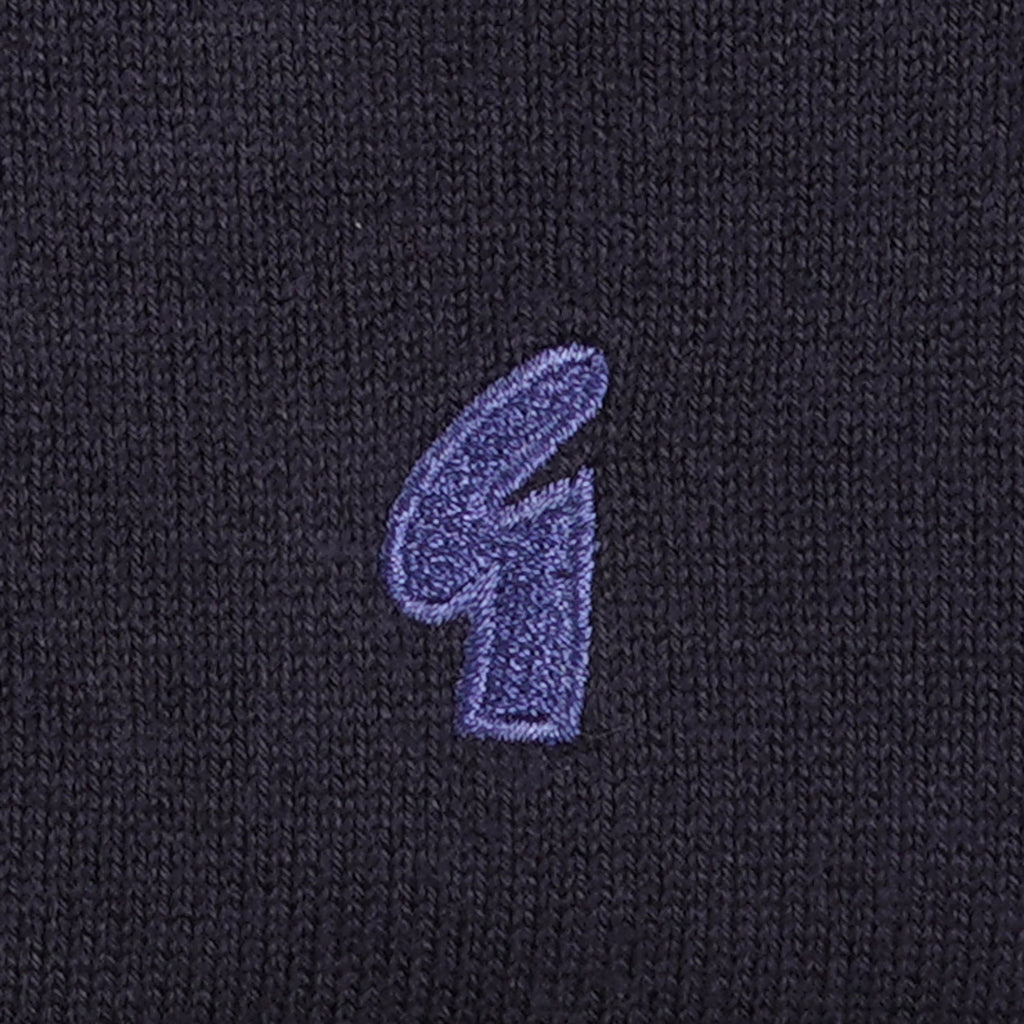Gabicci Vintage Somerfield Zip Polo Shirt - Navy