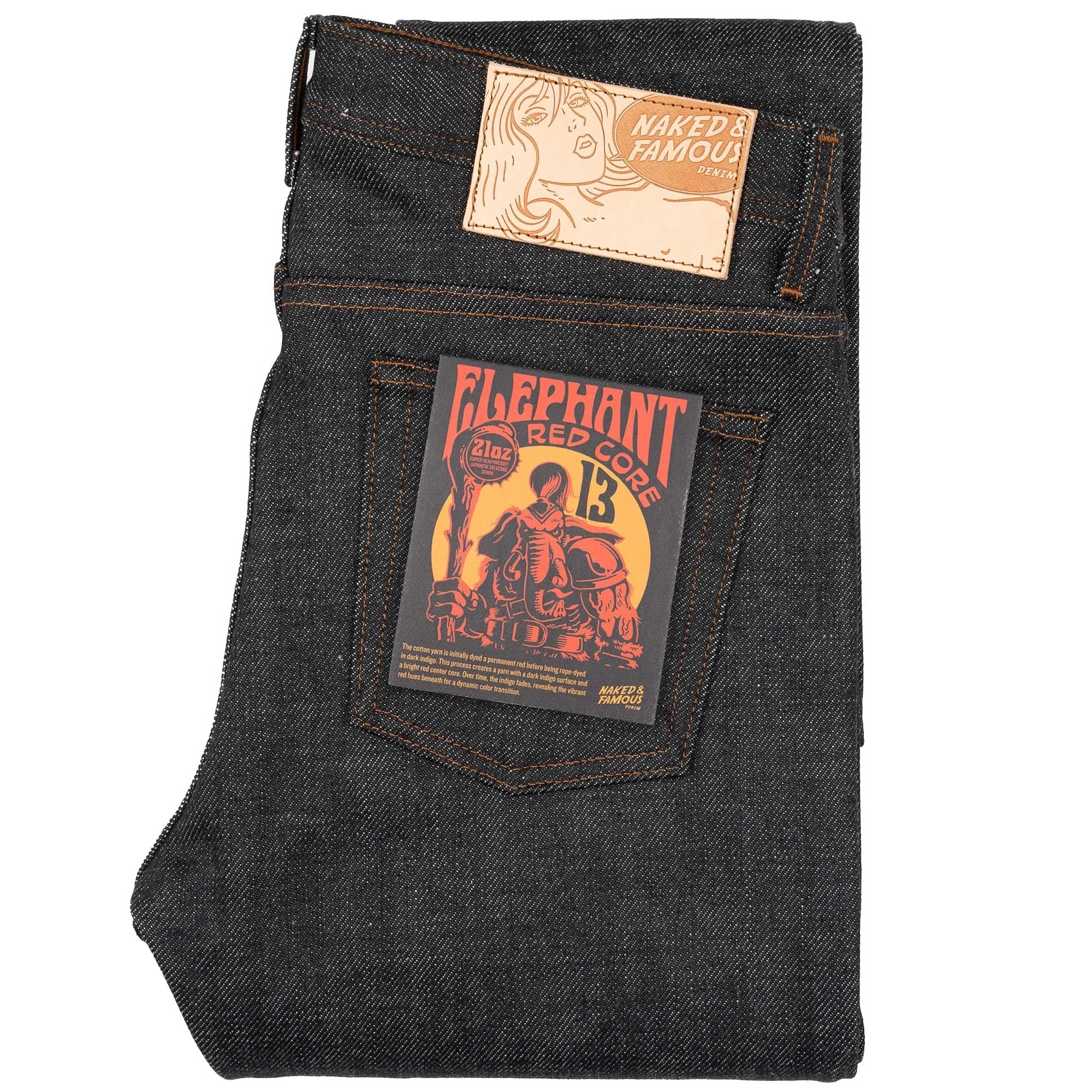 Naked and Famous Denim Weird Guy Elephant 13 - Indigo