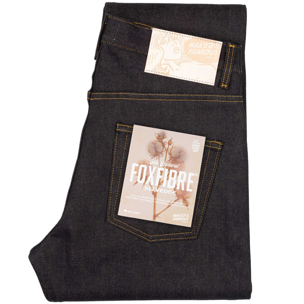 Naked and Famous Denim Weird Guy All Natural Foxfibre¨ Selvedge - Indigo