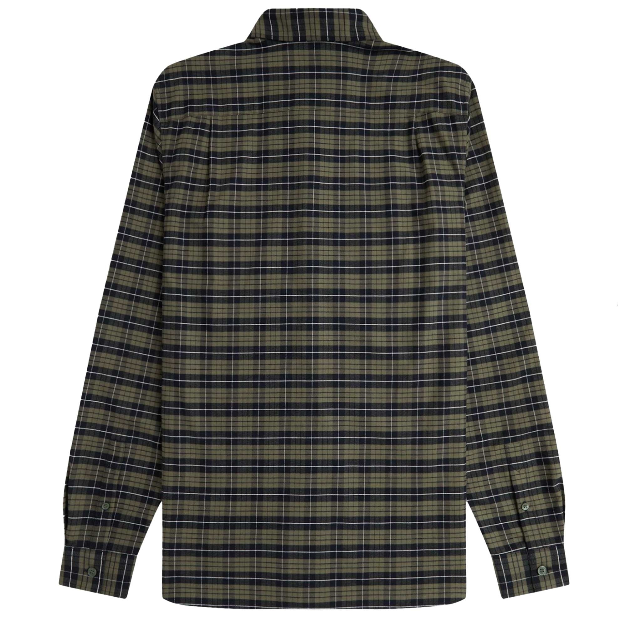 Fred Perry Brushed Oxford Tartan Shirt - Laurel