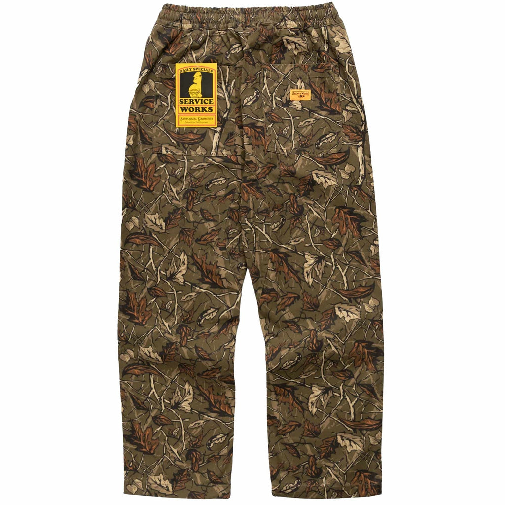 Service Works Patterned Chef Pants - Real Tree