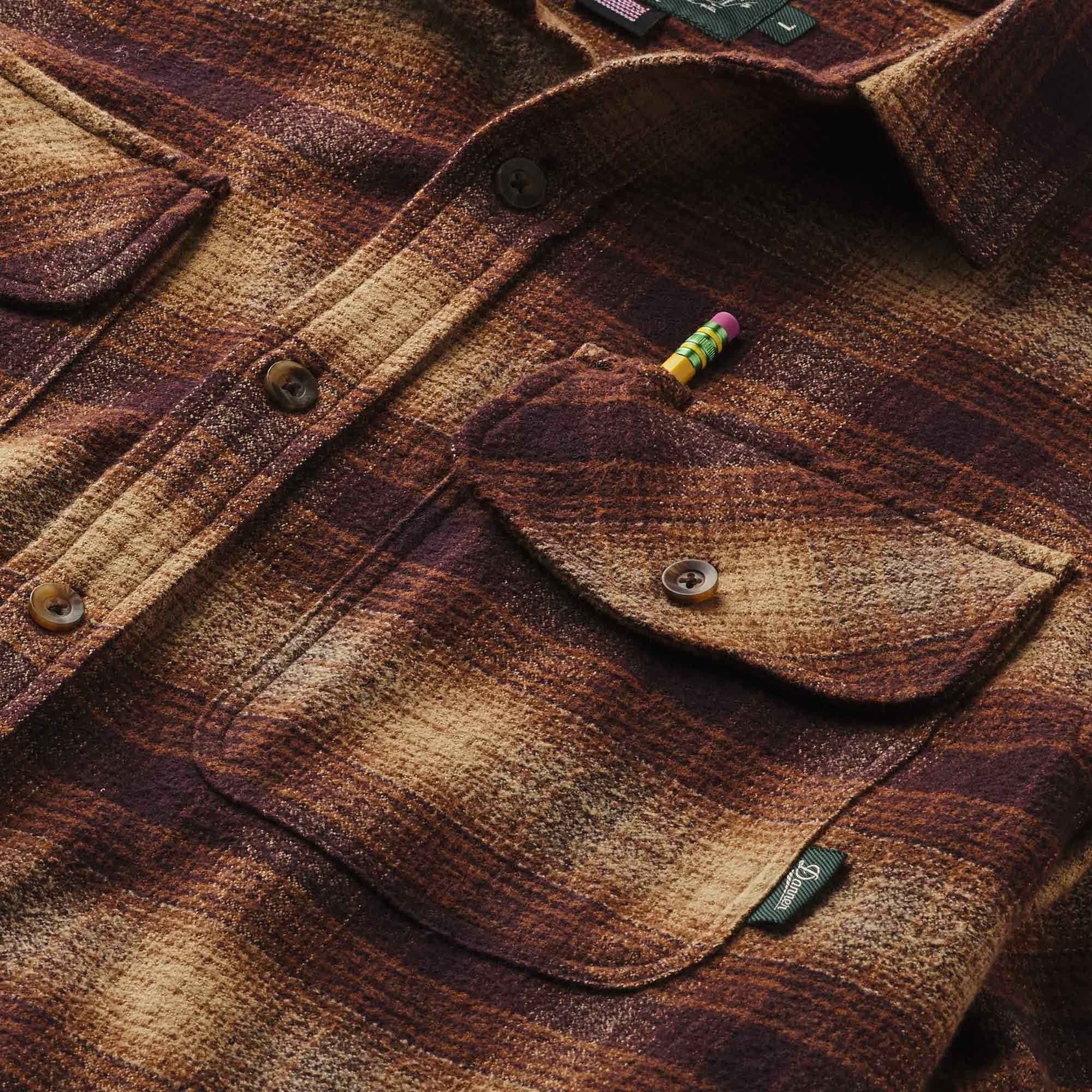 Danner Cedar Mill Cotton Flannel Shirt - Espresso