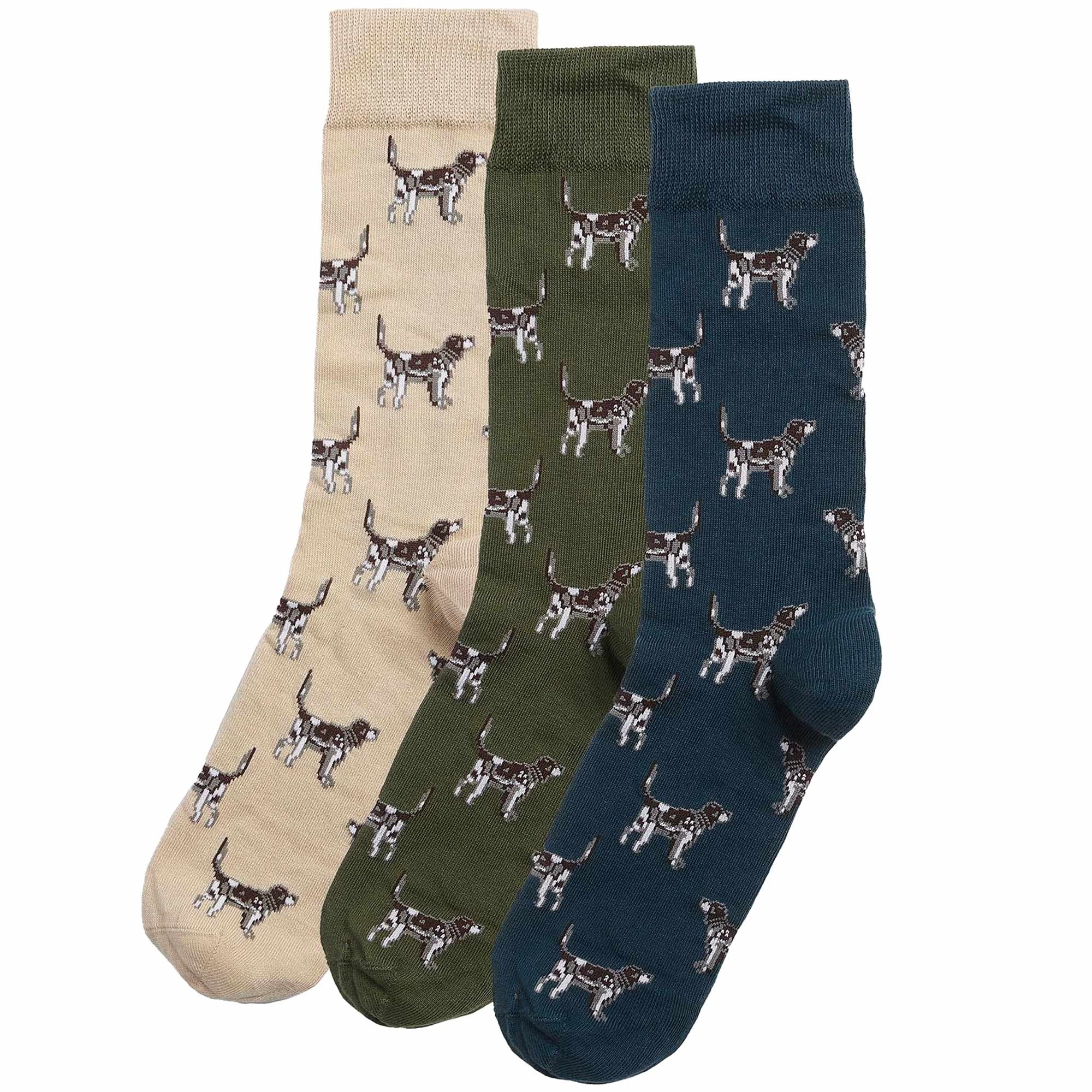 Barbour Pointer Dog Socks Gift Box - Multi