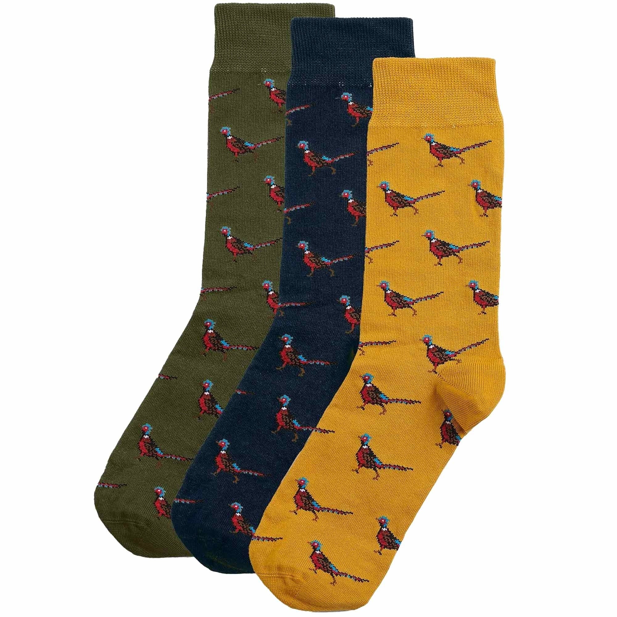 Barbour Pheasant Socks Gift Set - Multi