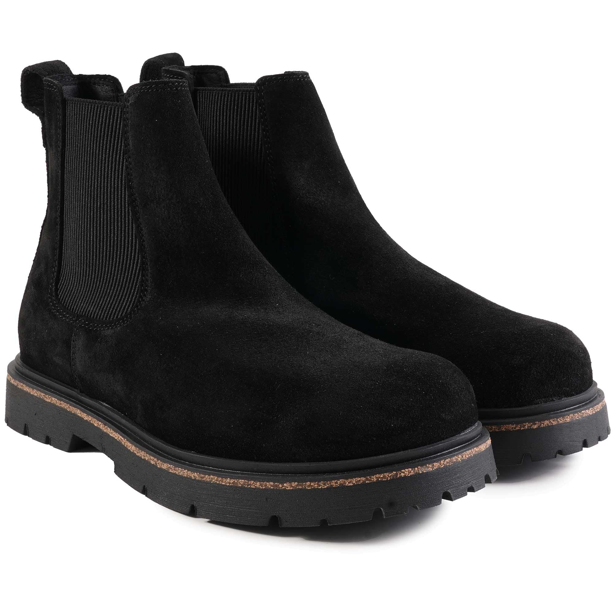 Birkenstock Suede Highwood Slip On Boots - Black