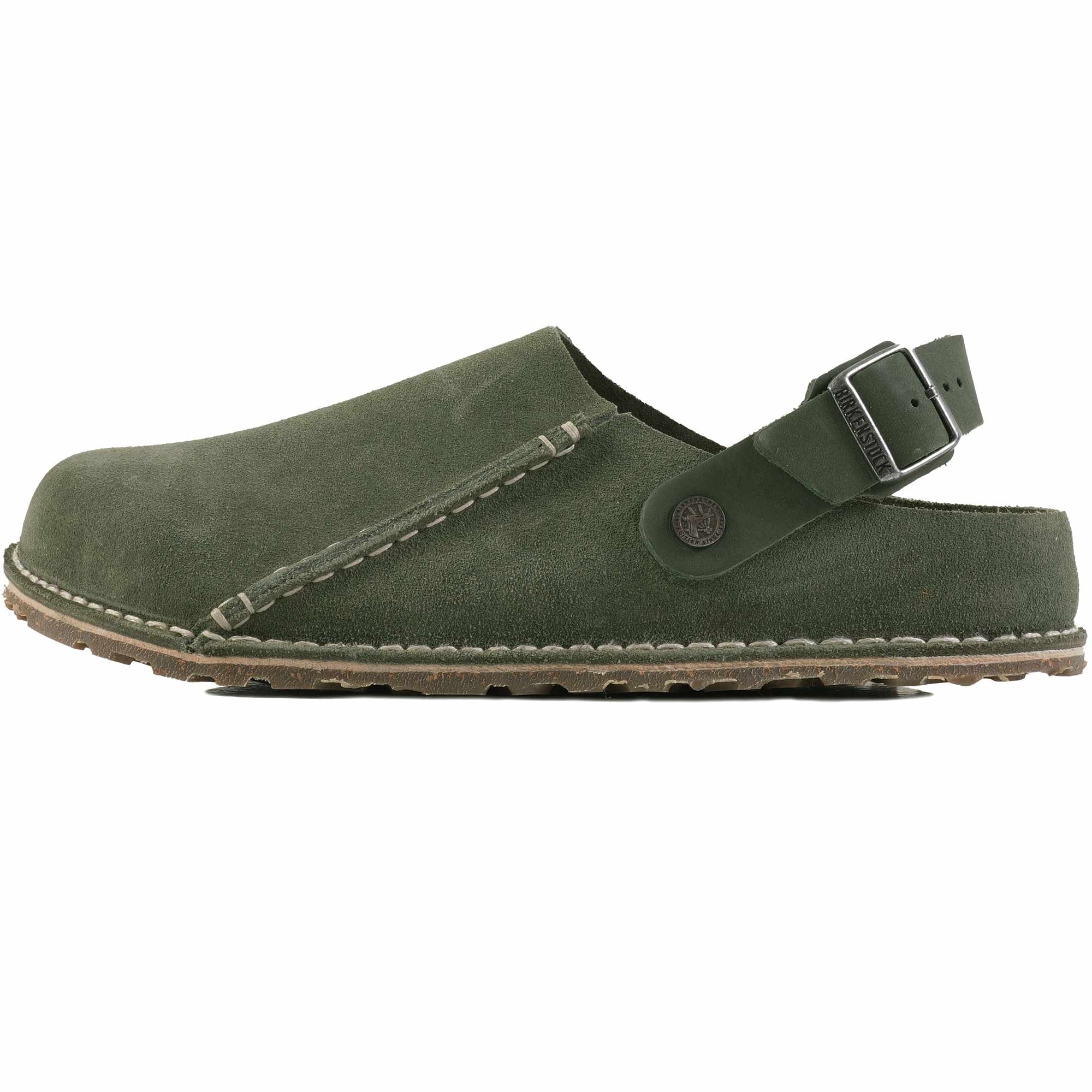 Birkenstock Lutry Premium Suede Leather - Thyme