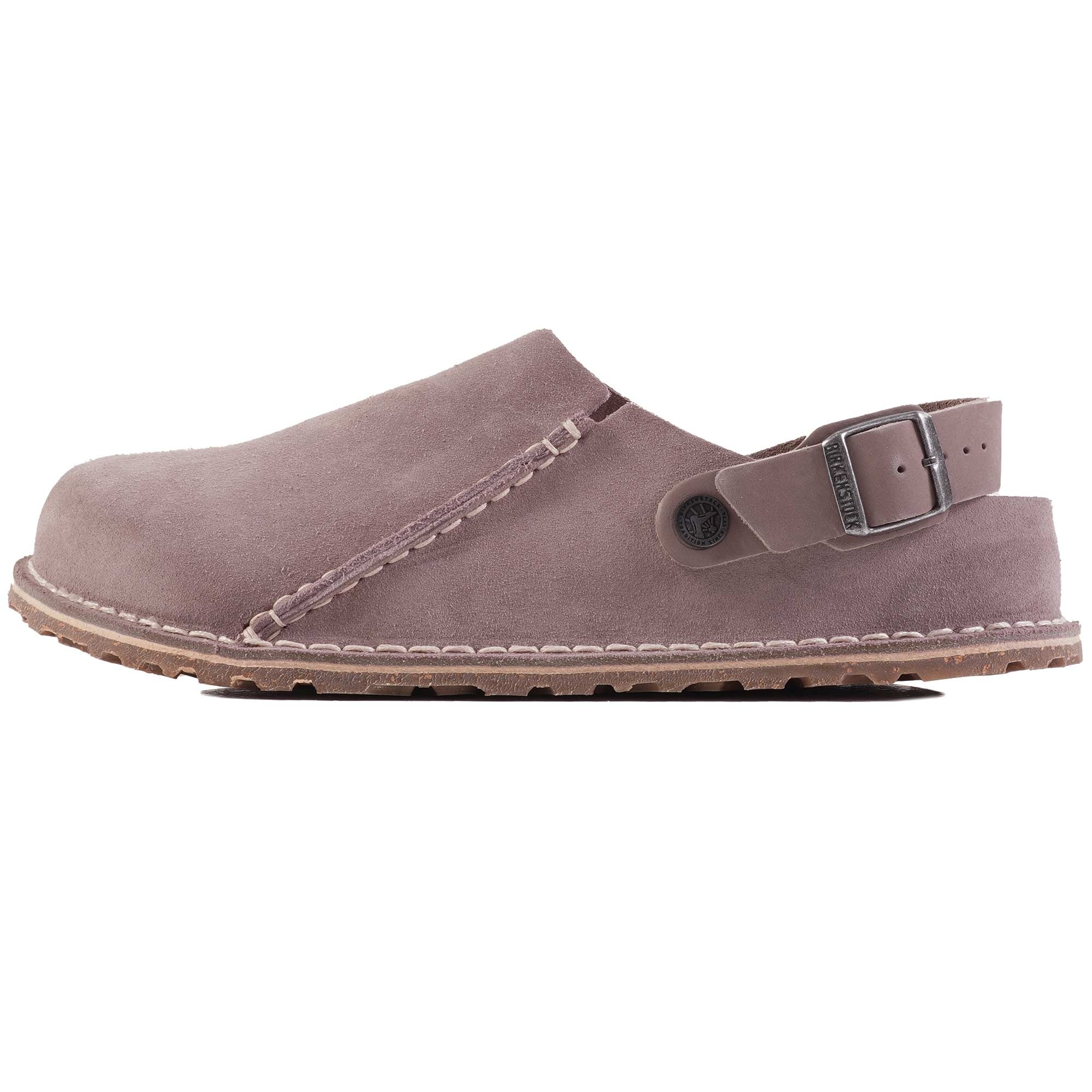 Birkenstock Womens Lutry Premium Suede Leather - Faded Purple