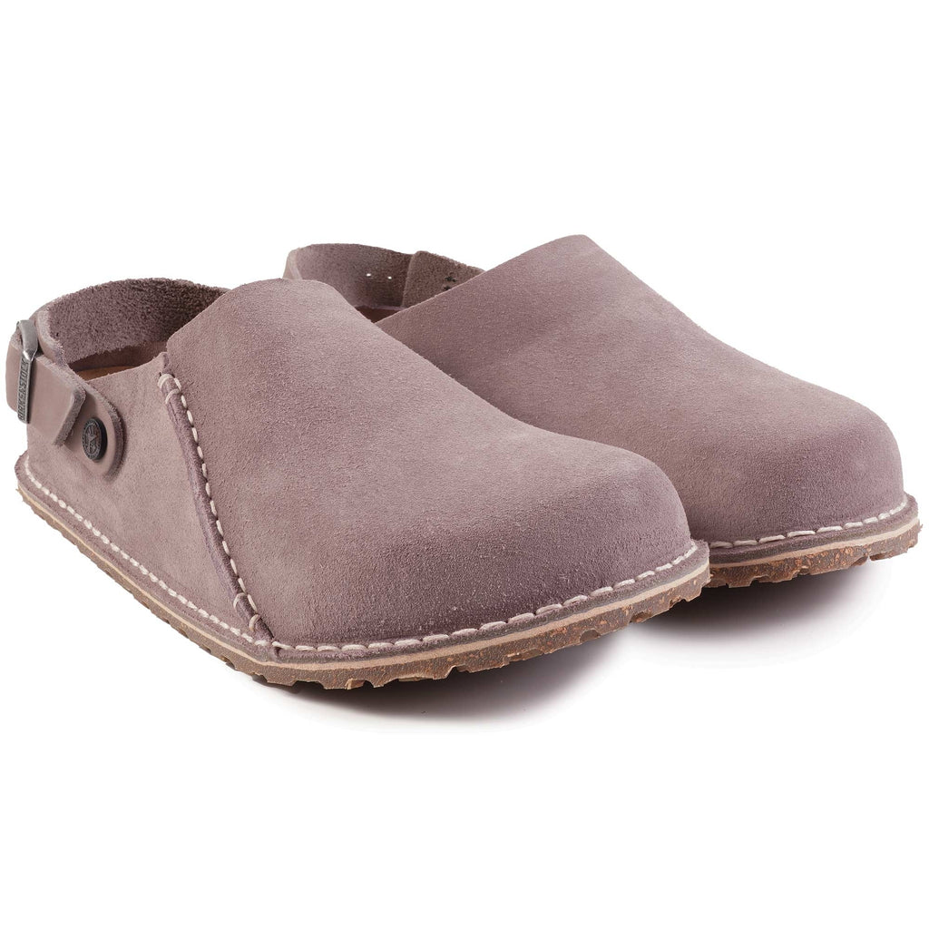 Birkenstock Womens Lutry Premium Suede Leather - Faded Purple