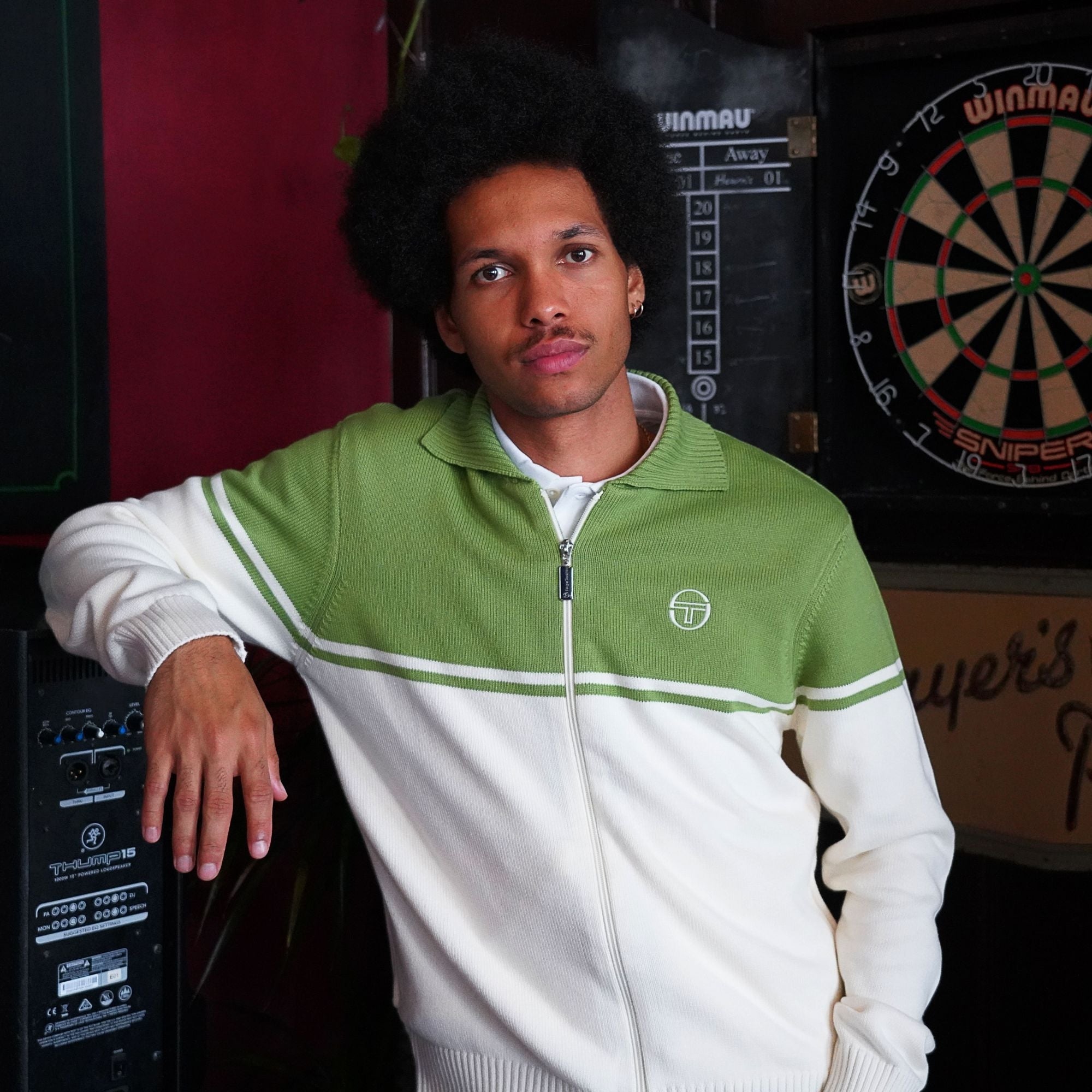 Sergio Tacchini Donato Knitted Track Top - Gardenia
