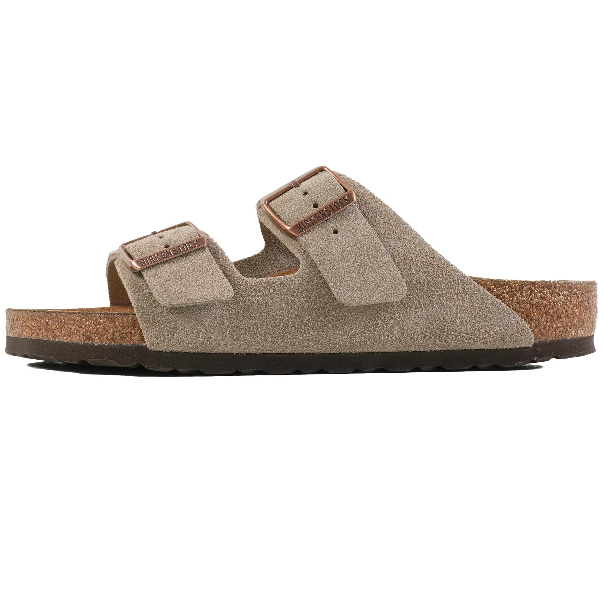 Birkenstock Arizona Suede Leather Sandals - Taupe