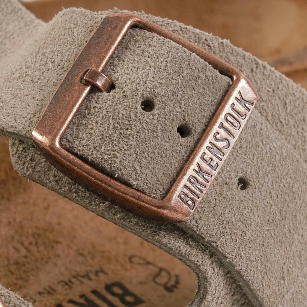 Birkenstock Arizona Suede Leather Sandals - Taupe