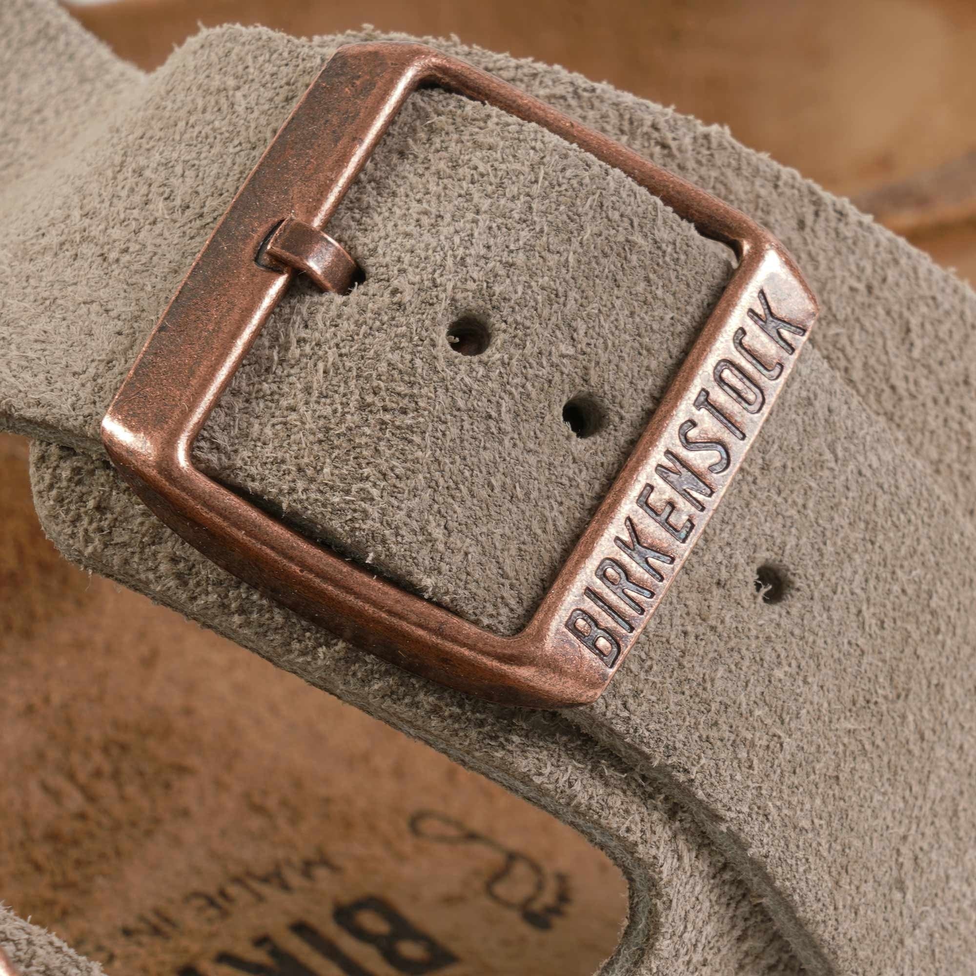 Birkenstock Arizona Suede Leather Sandals - Taupe
