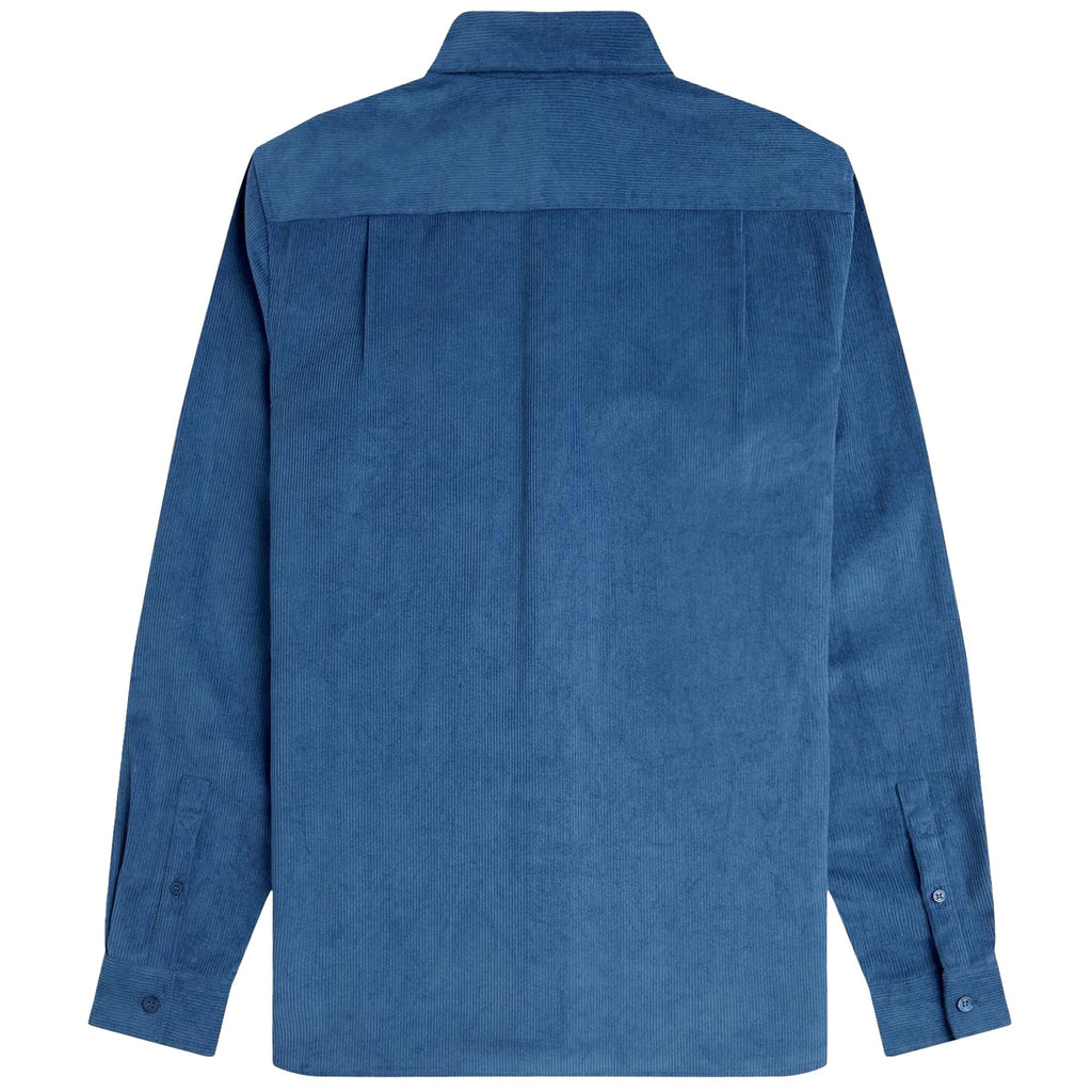 Fred Perry Corduroy Button Down Shirt - Midnight