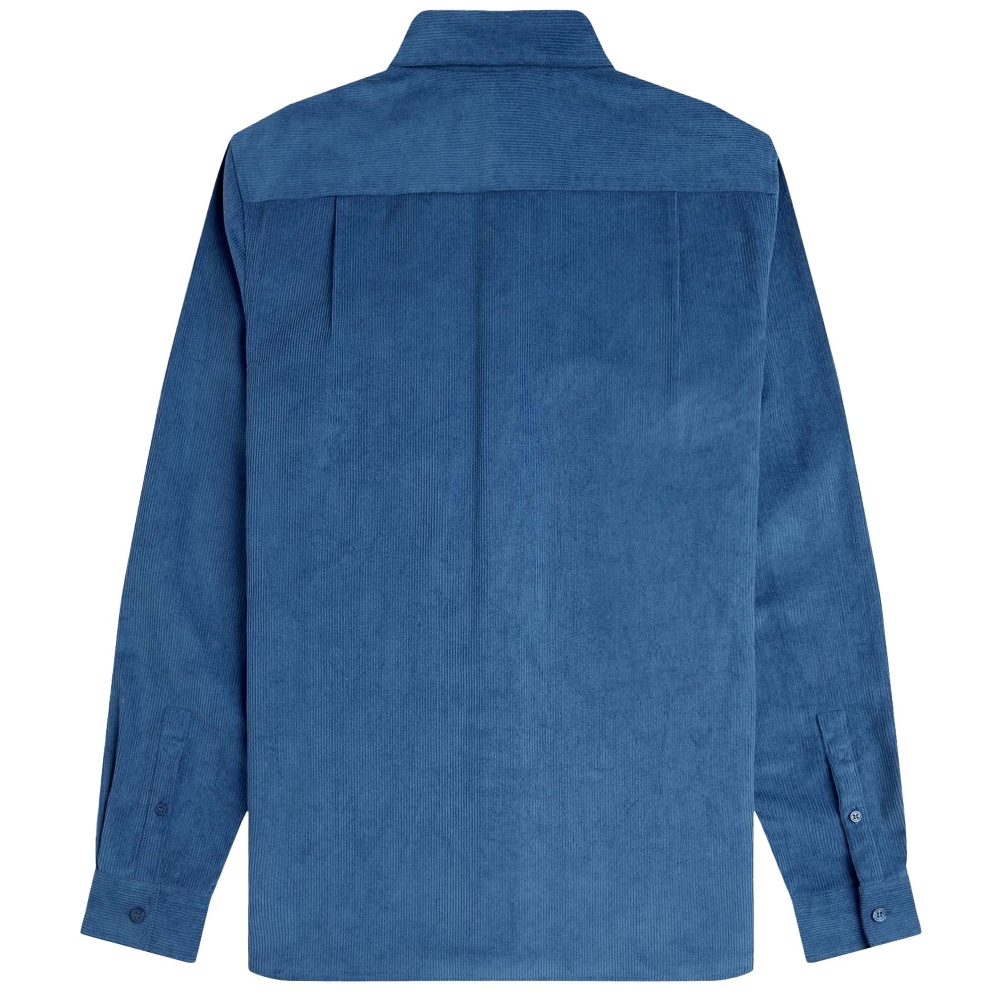 Fred Perry Corduroy Button Down Shirt - Midnight