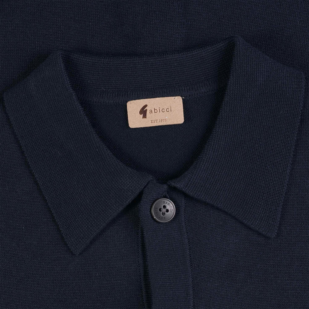 Gabicci Vintage Azima Polo Cardigan - Navy