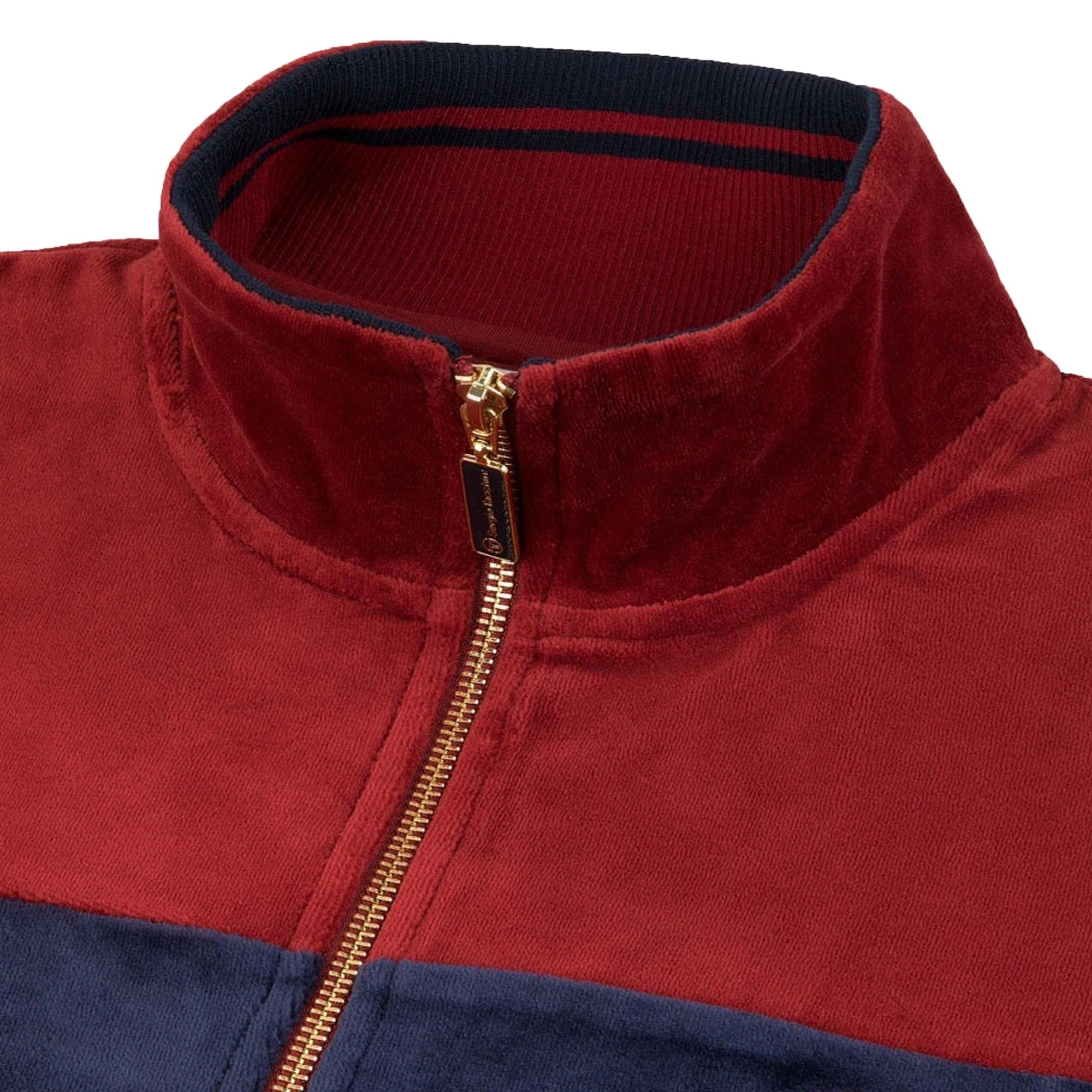 Damarindo Velour Track Top - Merlot