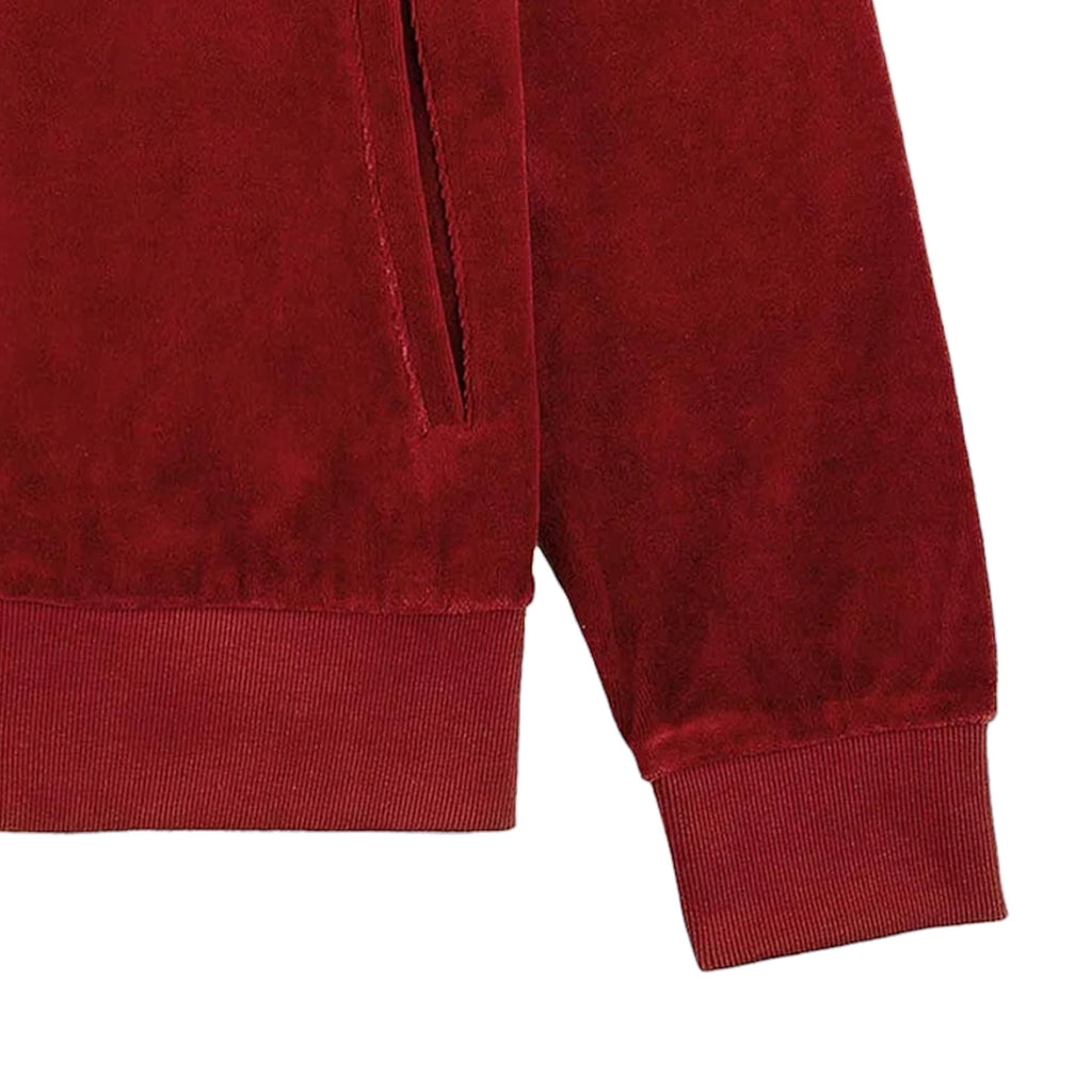 Damarindo Velour Track Top - Merlot