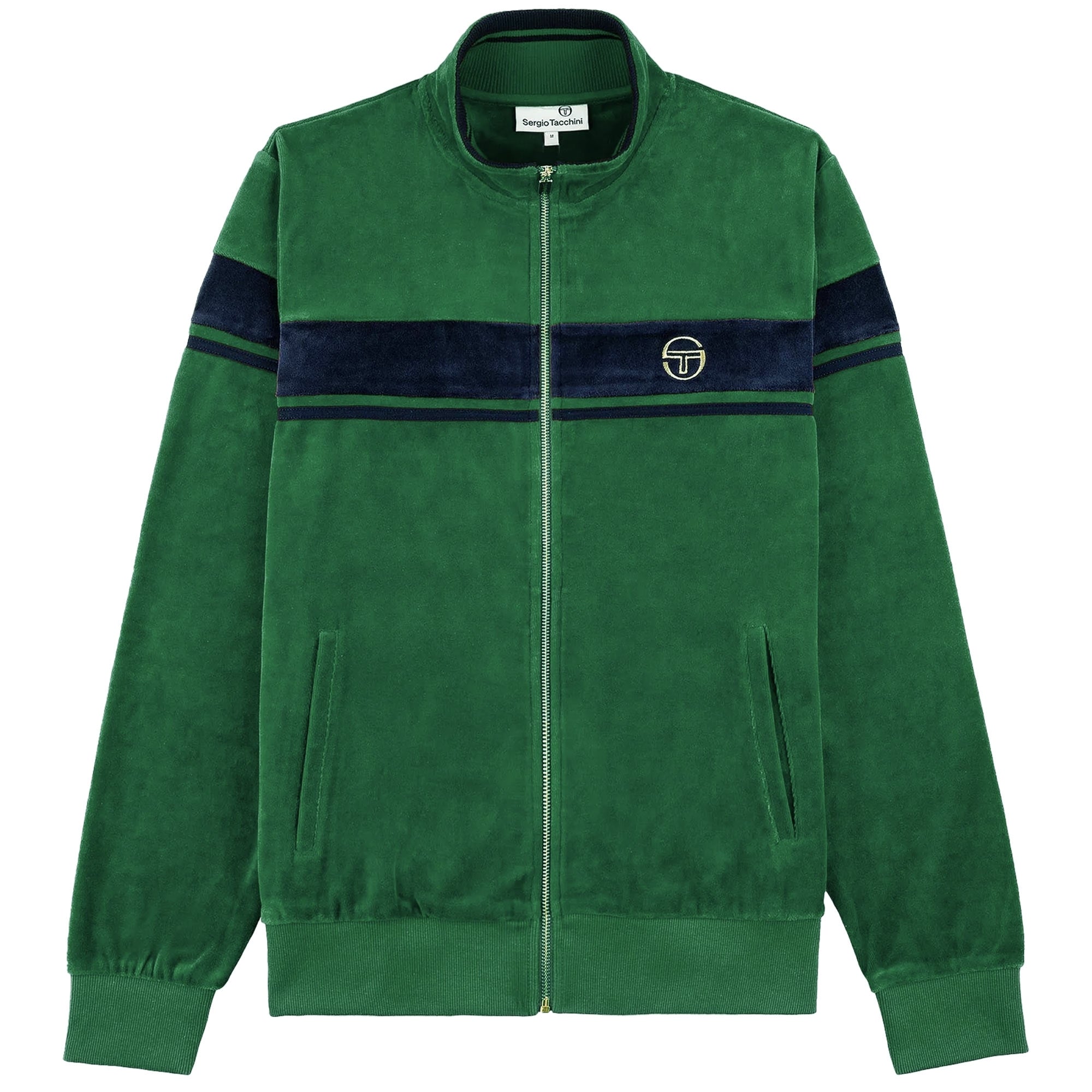 Sergio Tacchini Damarindo Velour Track Top - Rainforest