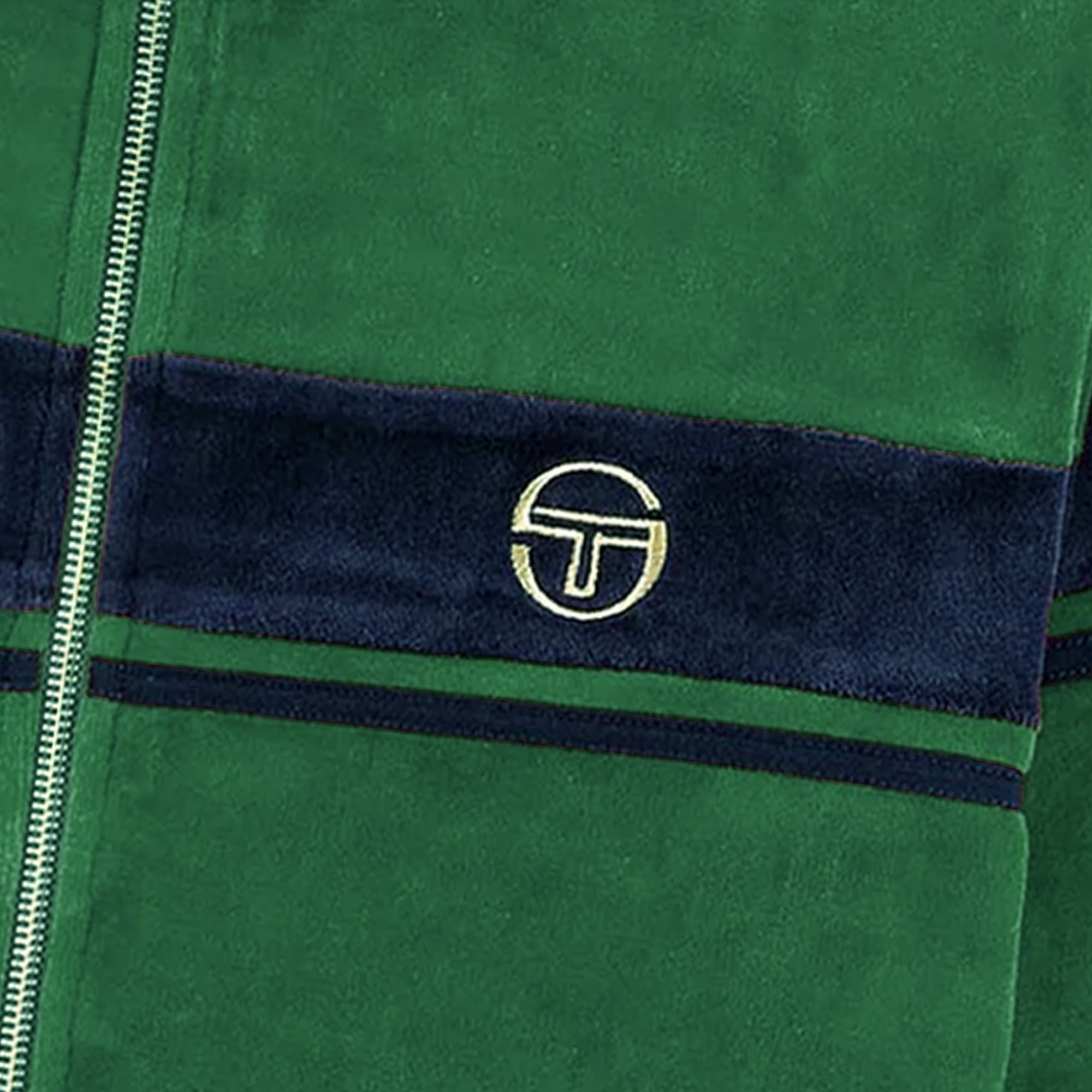 Sergio Tacchini Damarindo Velour Track Top - Rainforest