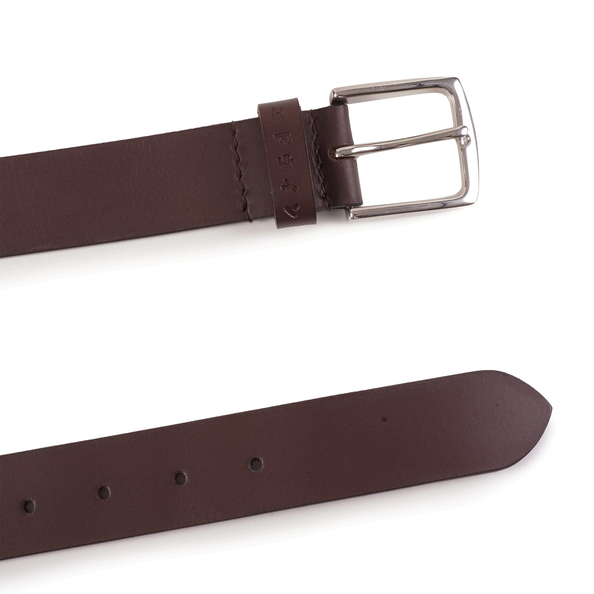 Edwin Leather Belt - Dark Brown