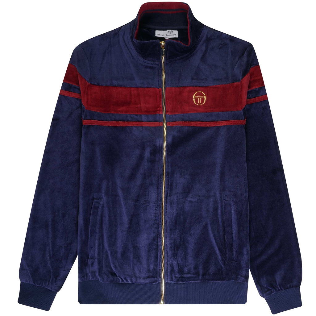 Sergio Tacchini Damarindo Velour Track Jacket - Blue