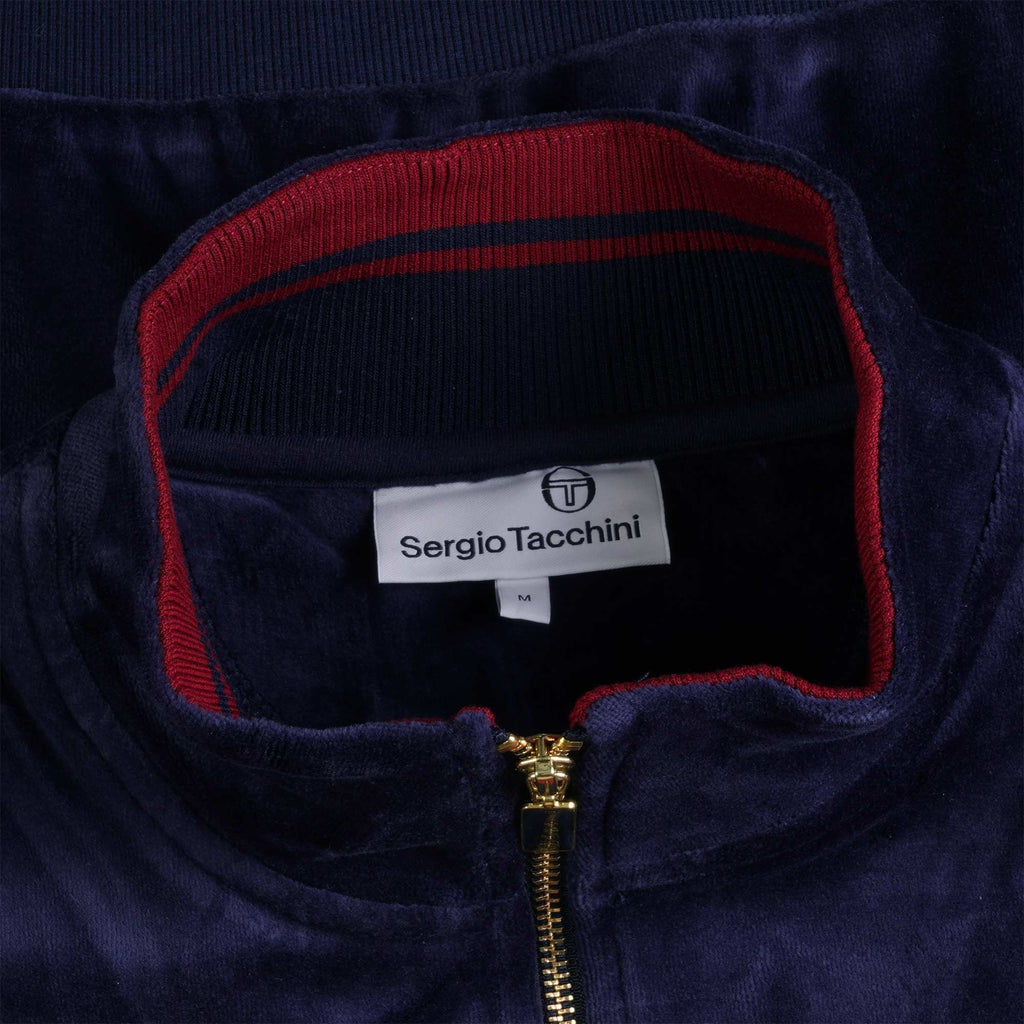 Sergio Tacchini Damarindo Velour Track Jacket - Blue