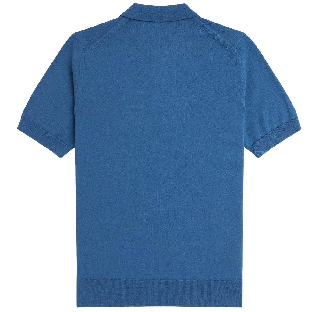 Fred Perry Classic Knitted Shirt - Midnight Blue