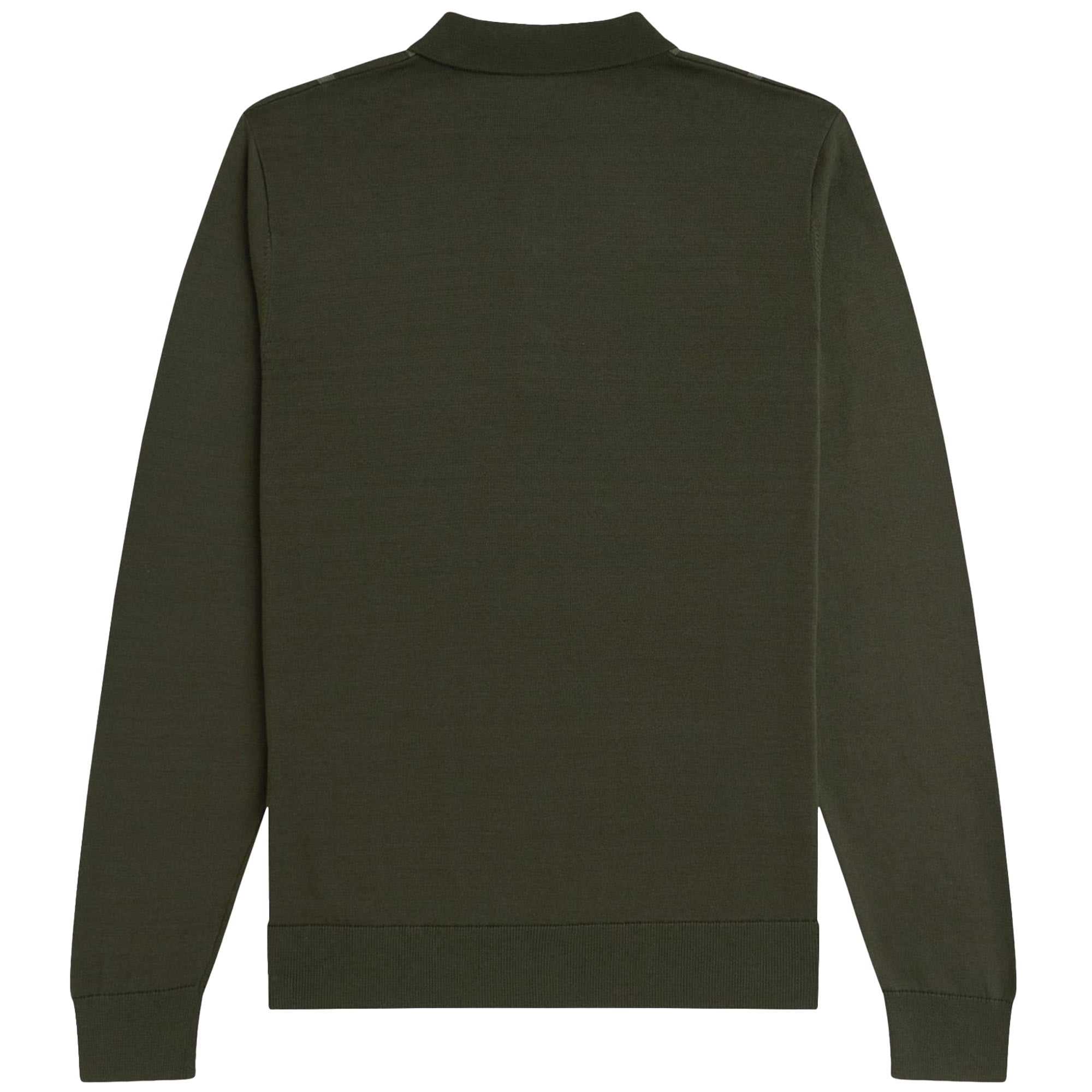 Fred Perry Knitted Shirt - Hunting Green