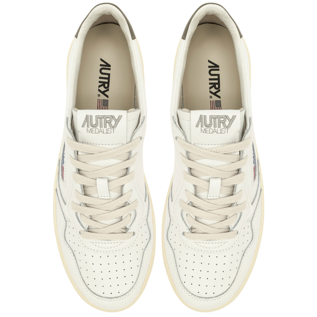 Medalist Low Sneakers Leather - White and Covert
