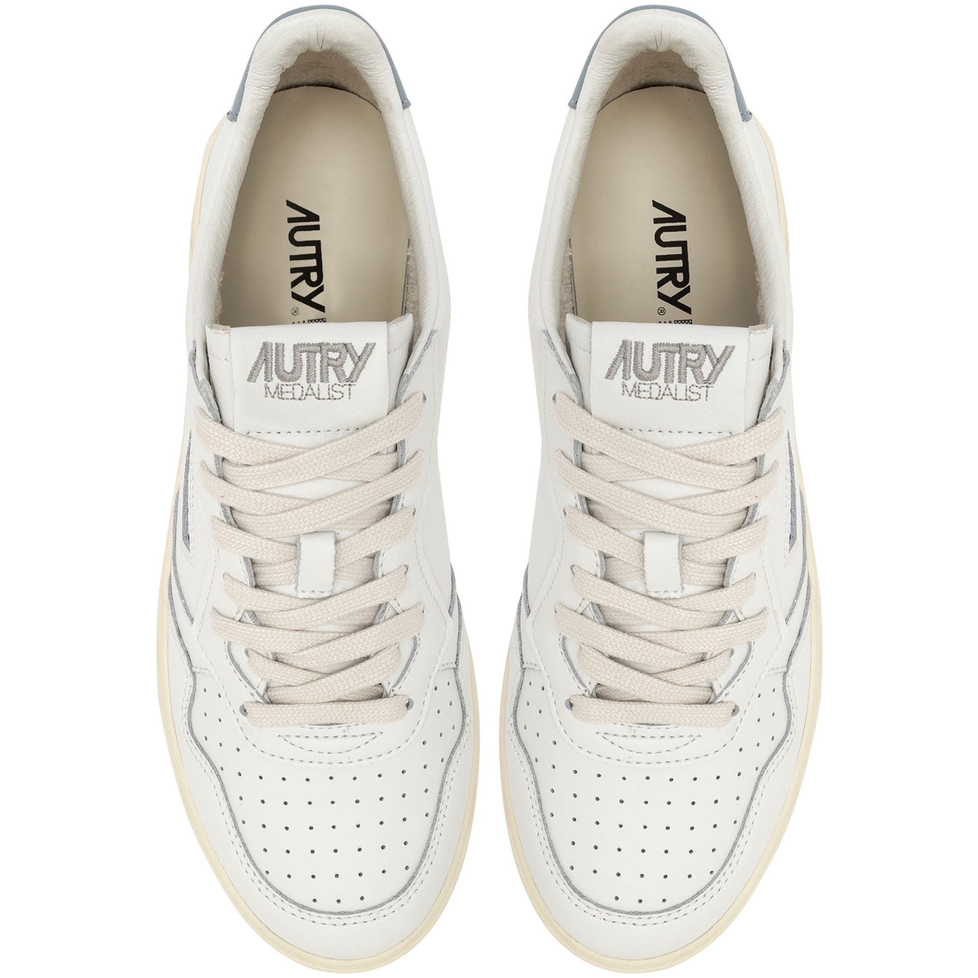 Medalist Low Sneakers Leather - White and Blue