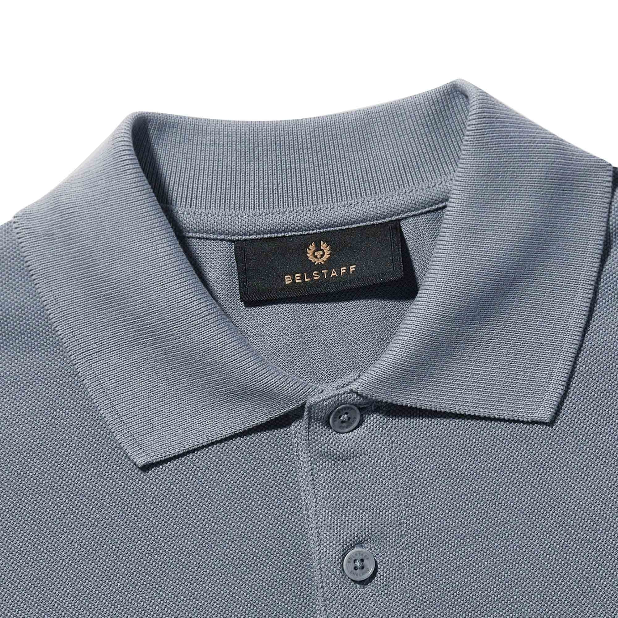 Belstaff Logo Polo Shirt - Blue Flint