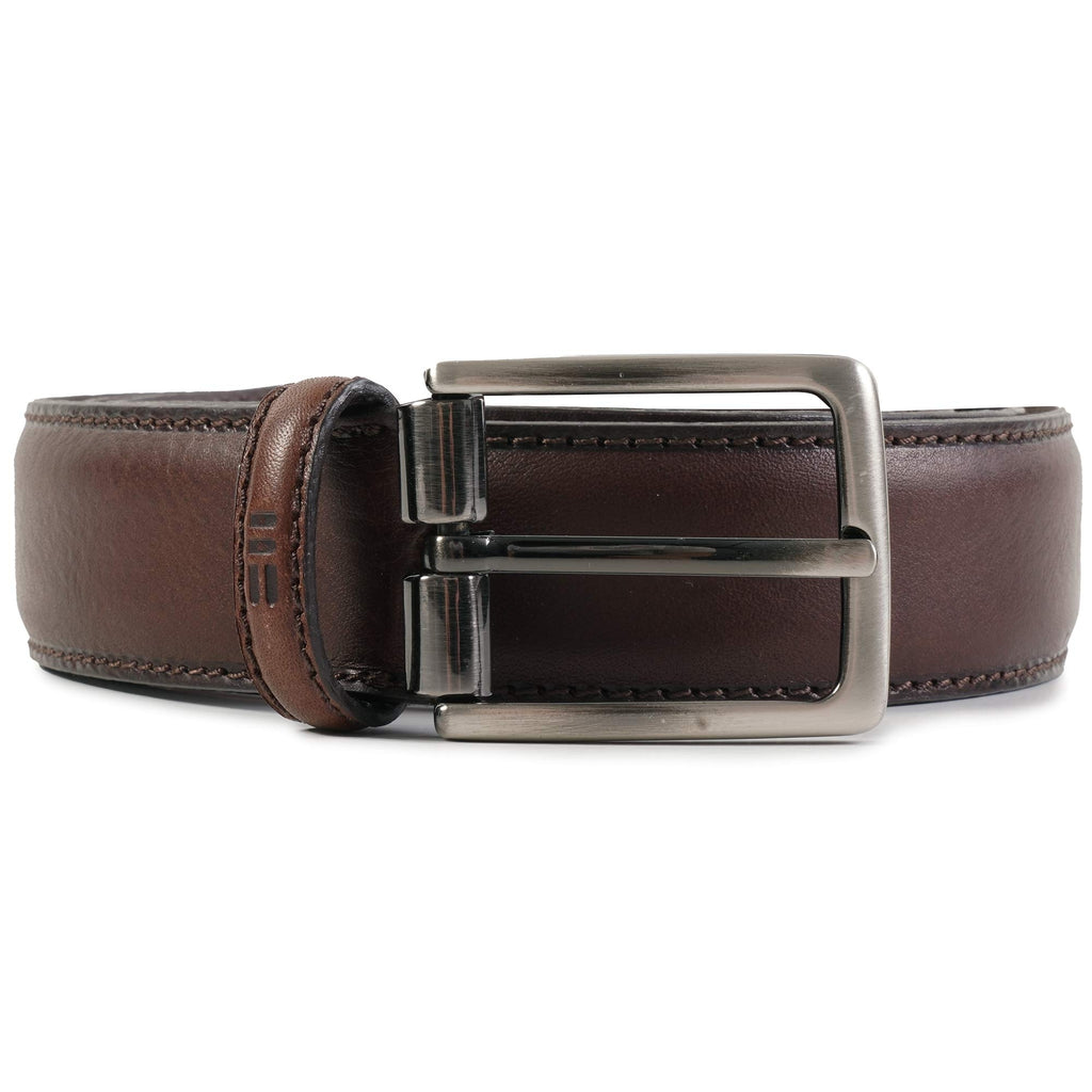 Smooth Leather Belt - Dark Brown