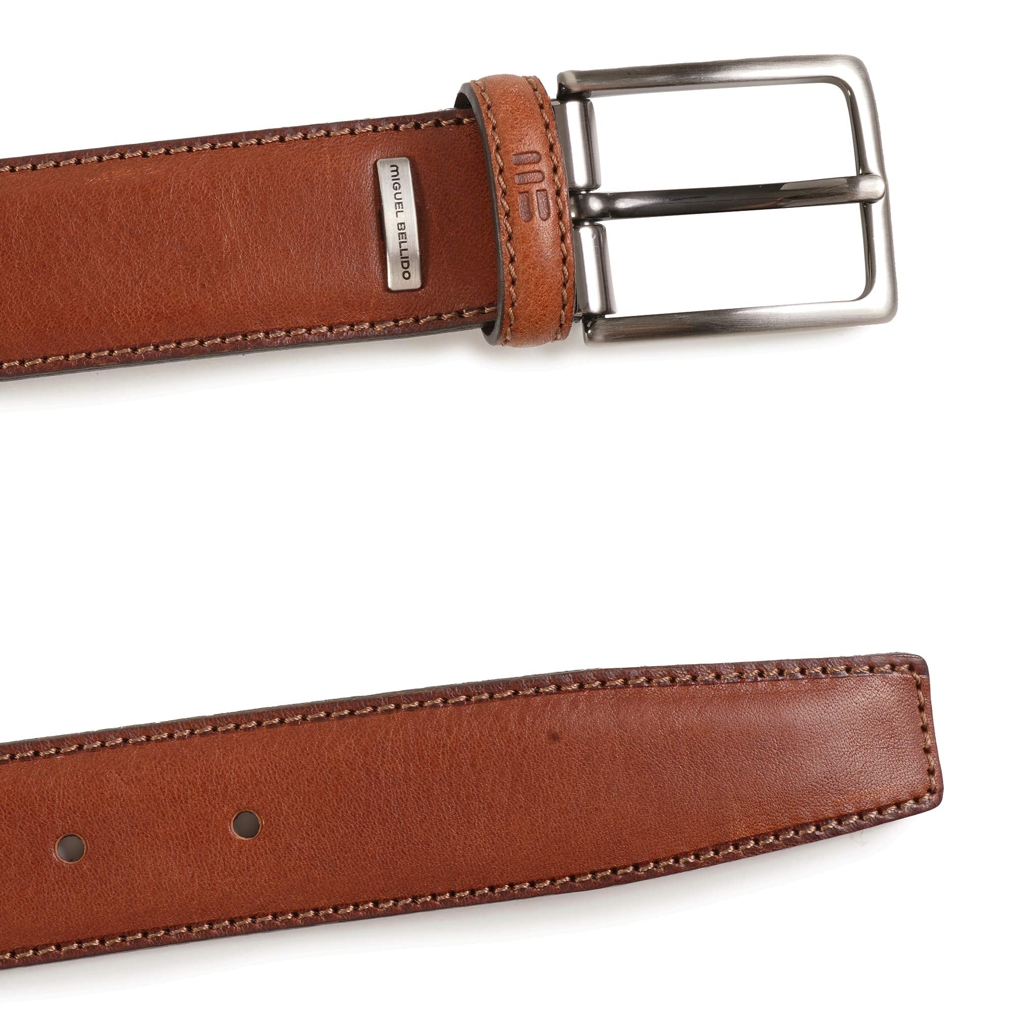 Leather Grain Belt - Brown
